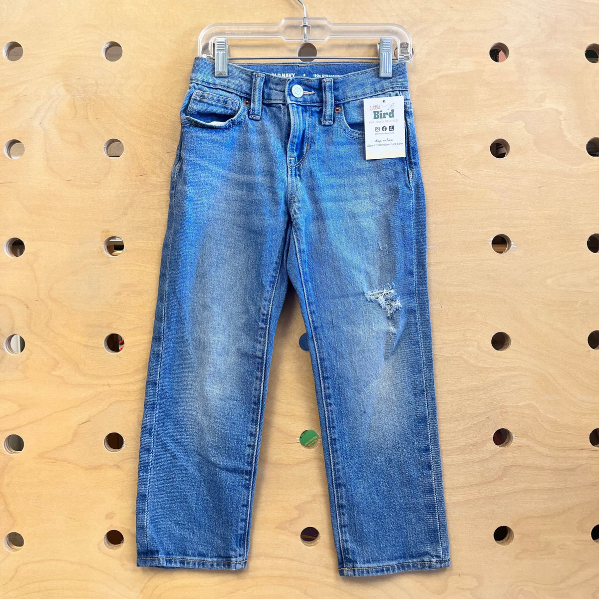 90's Straight Distressed Denim