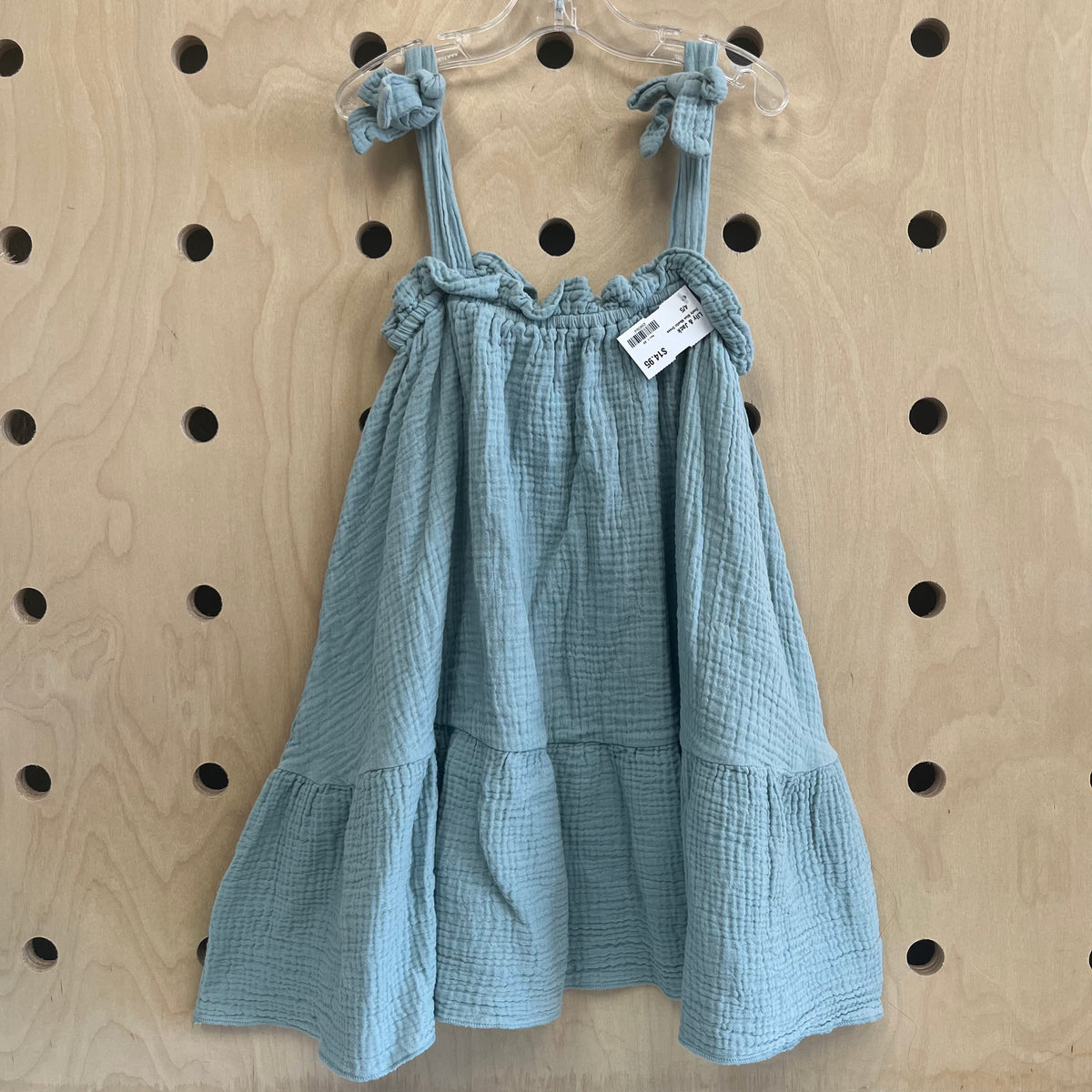 Dusty Blue Muslin Dress
