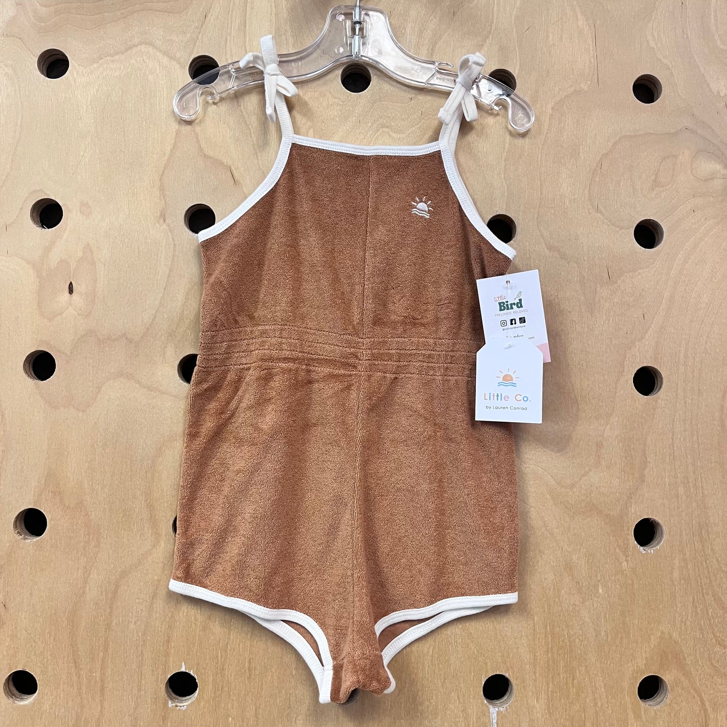 Organic Brown Terry Romper NEW!