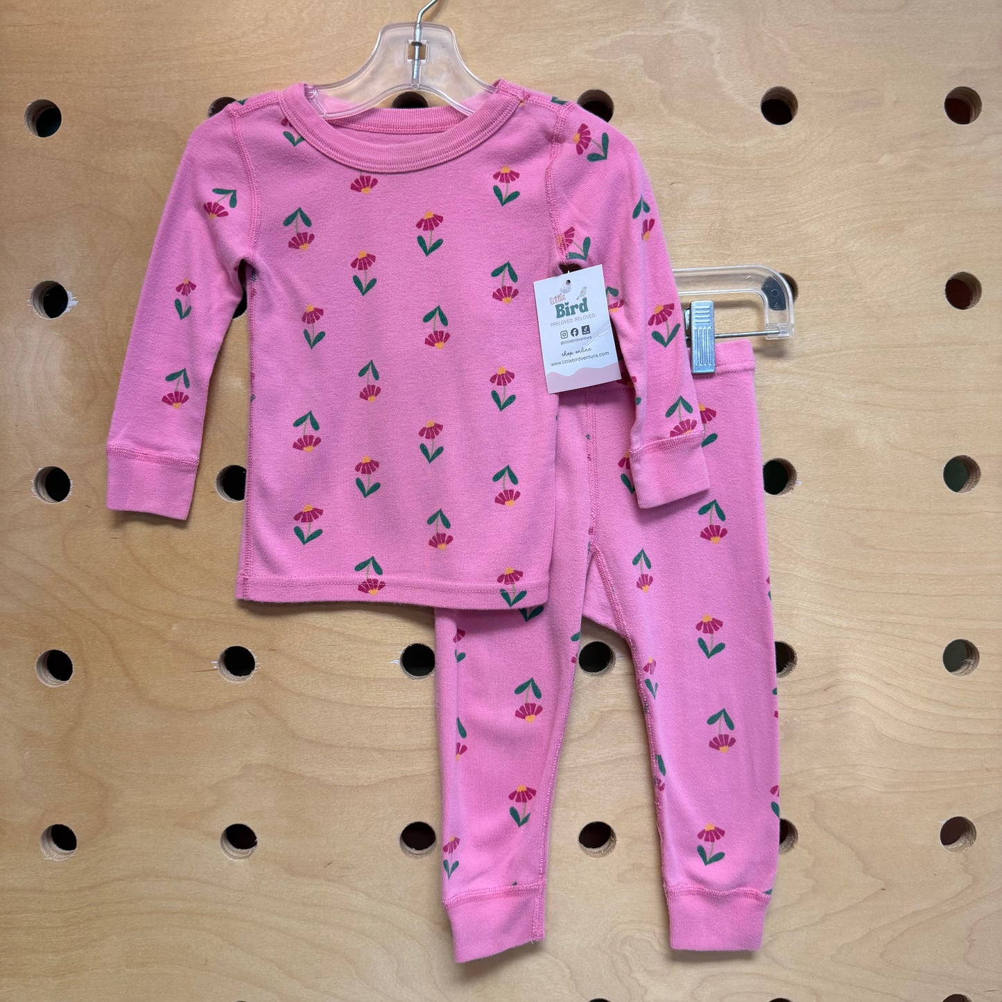 Pink Floral Pajamas