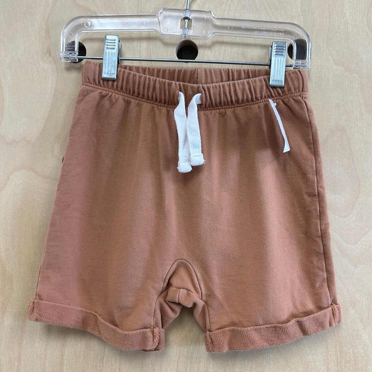 Tan Cuffed Shorts