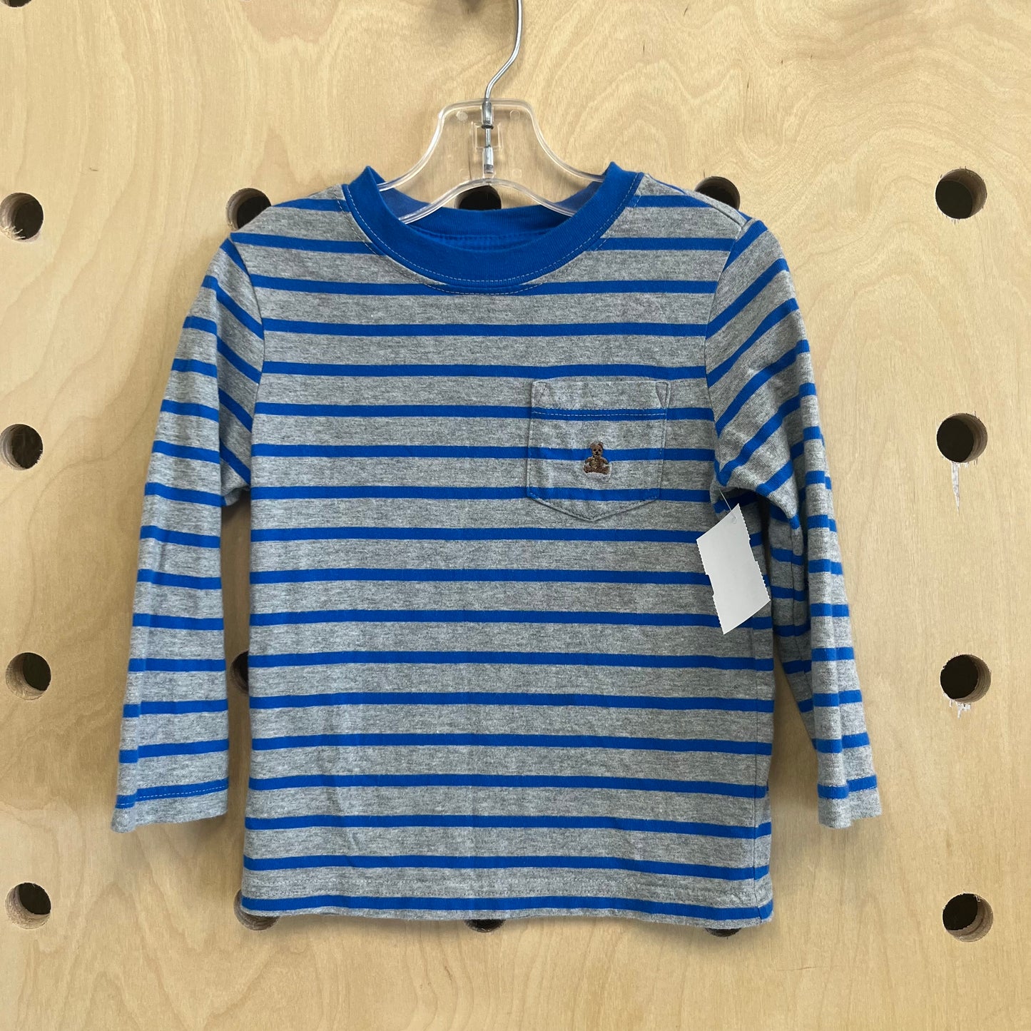 Grey & Blue Long Sleeve Tee