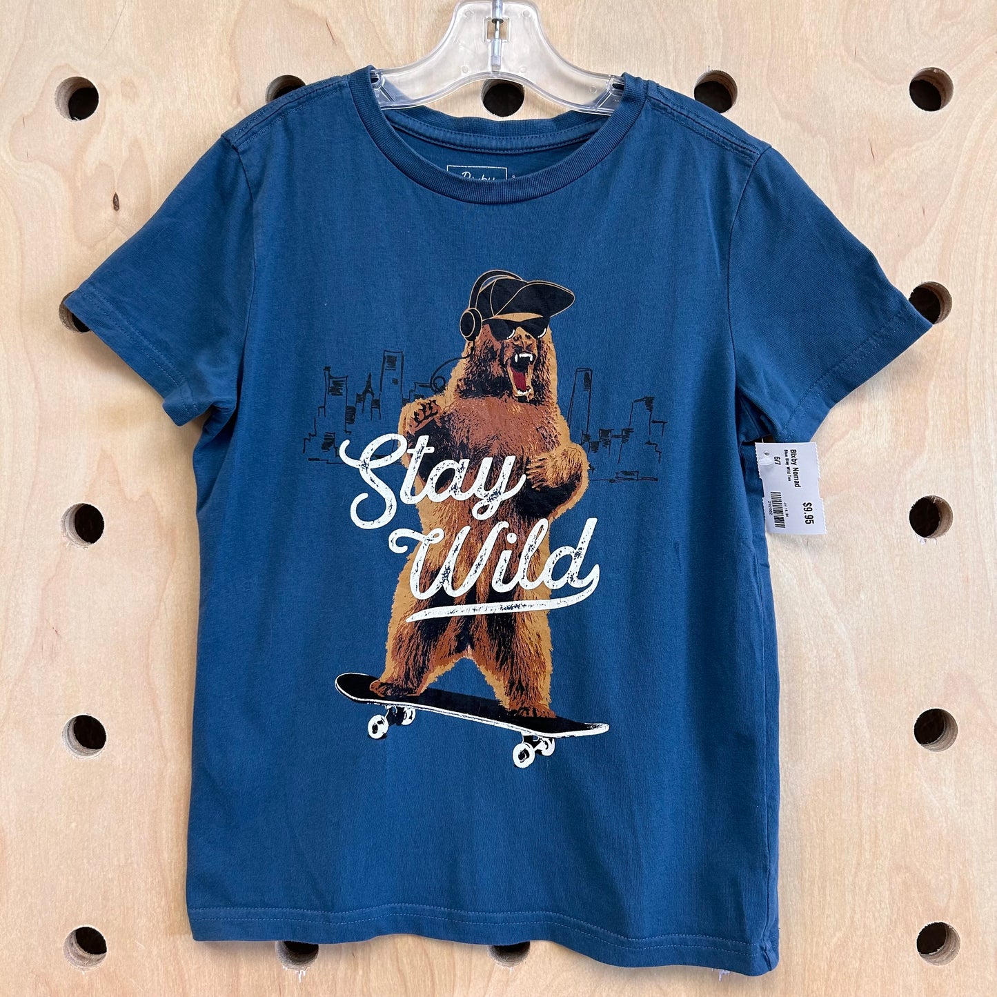 Blue Stay Wild Tee