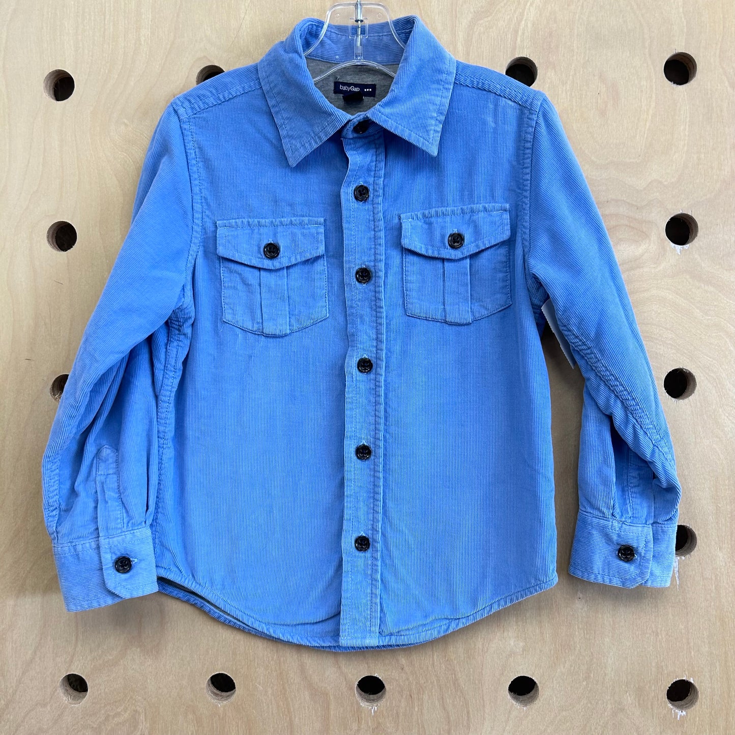 Blue Cord Lined Shacket