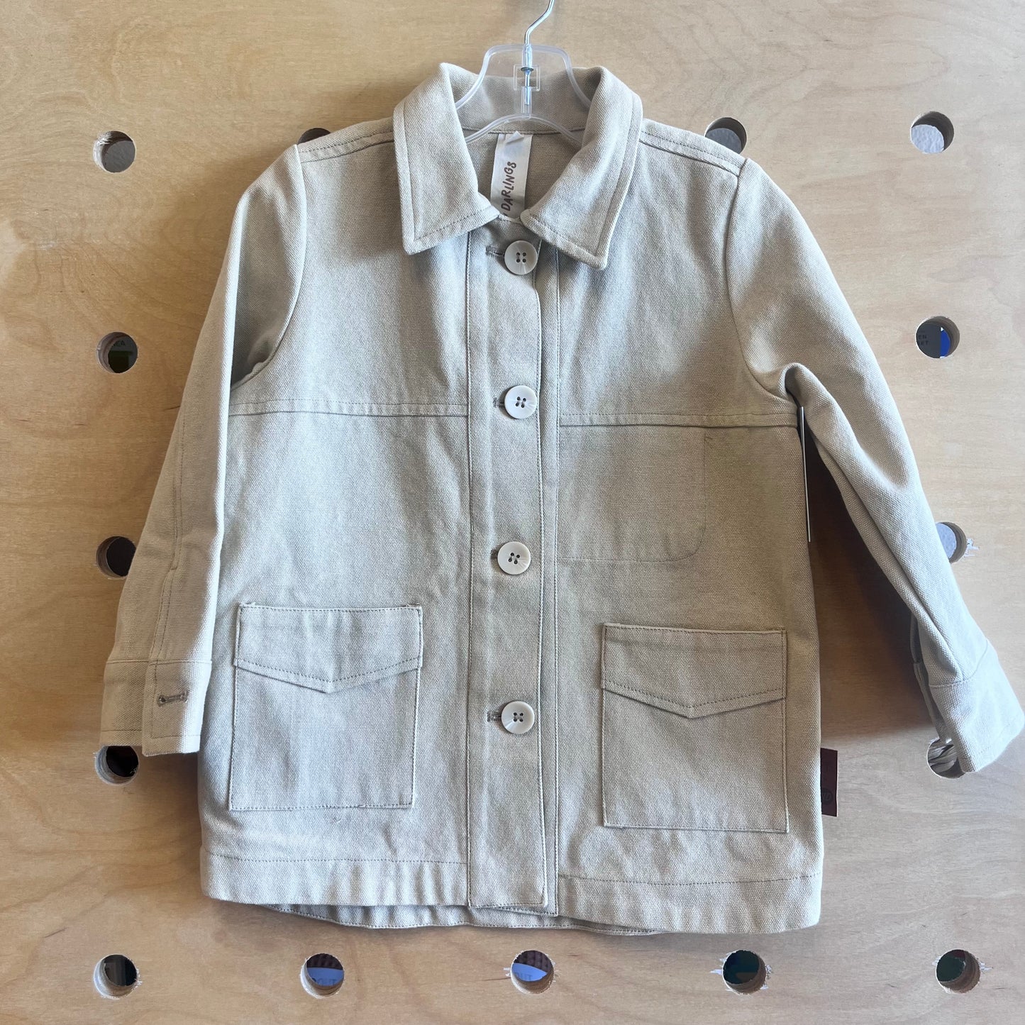 Pale Yellow Canvas Jacket