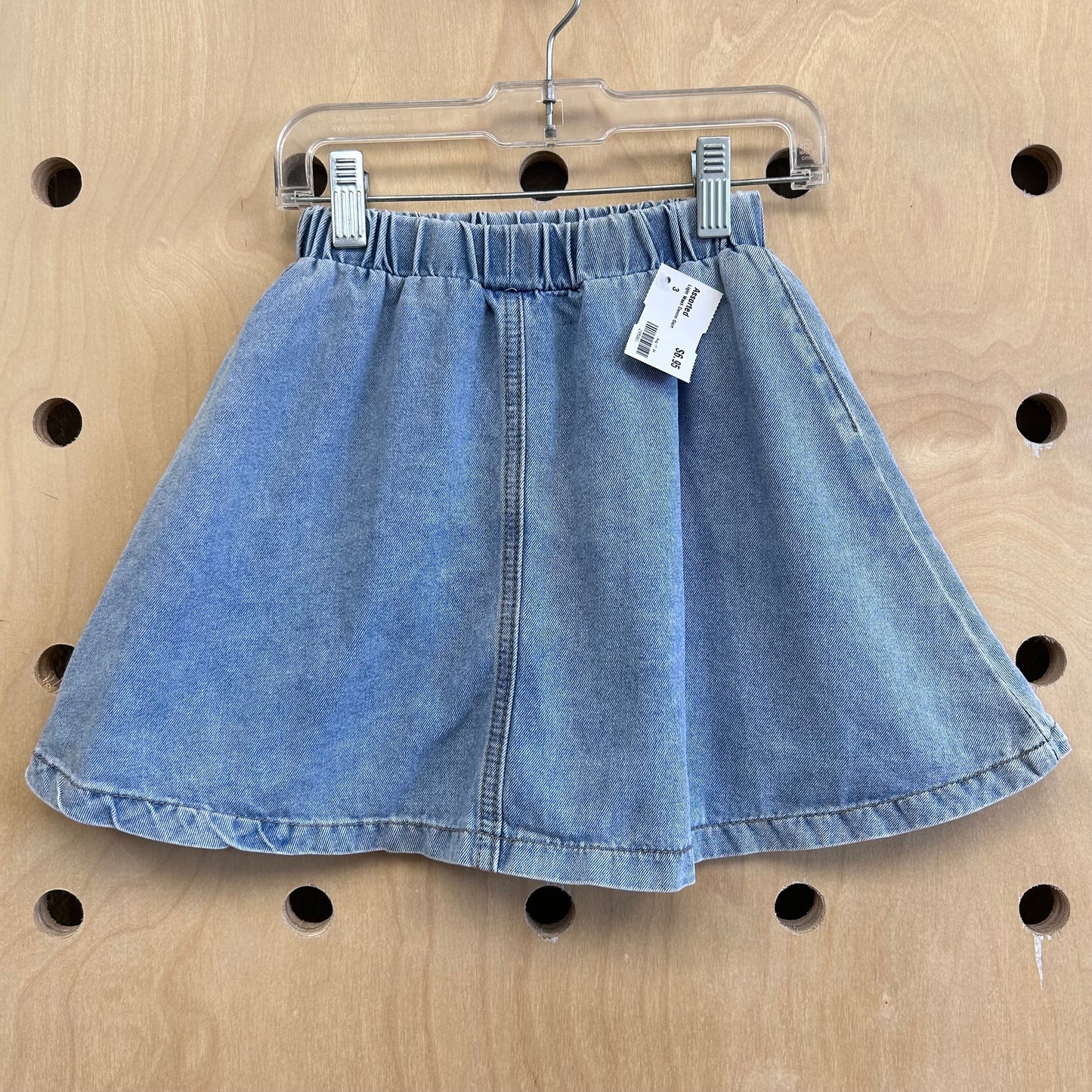 Light Wash Denim Skirt