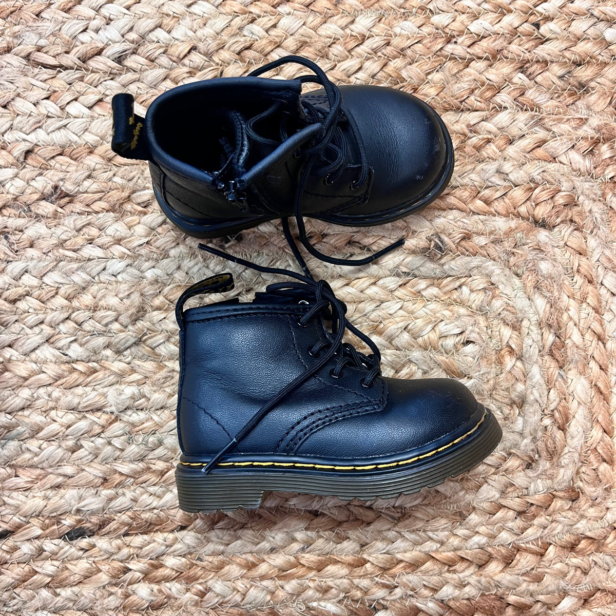 Black Air-Wair Combat Boots