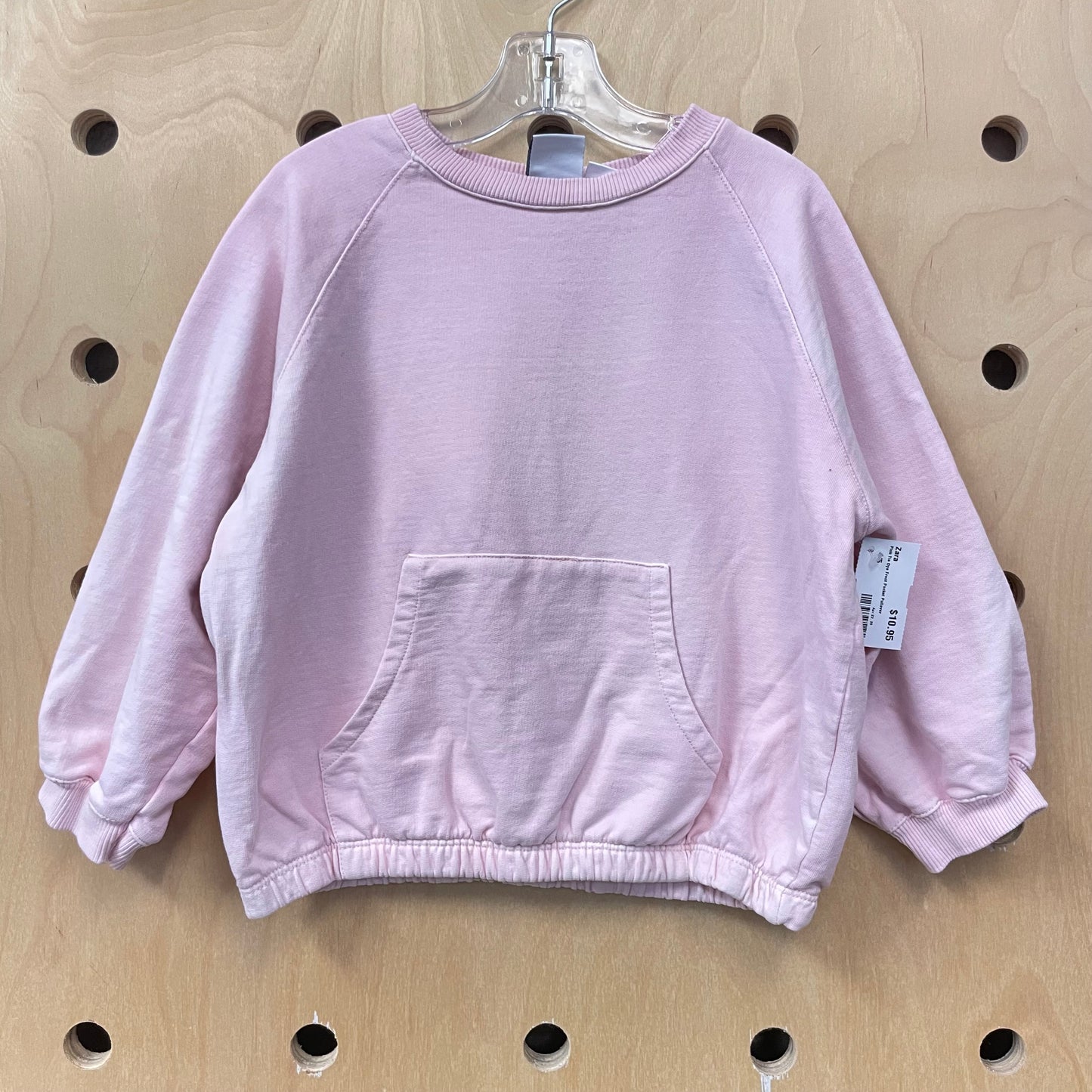 Pink Tie Dye Front Pocket Pullover