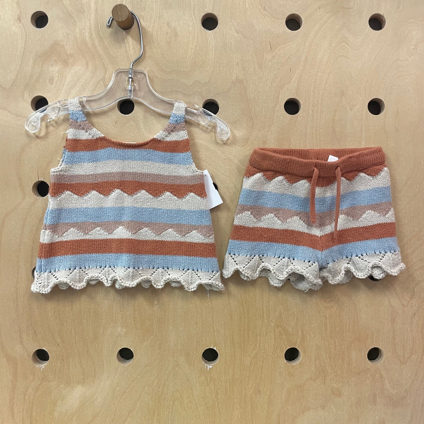 Blue + Browns Knit Outfit