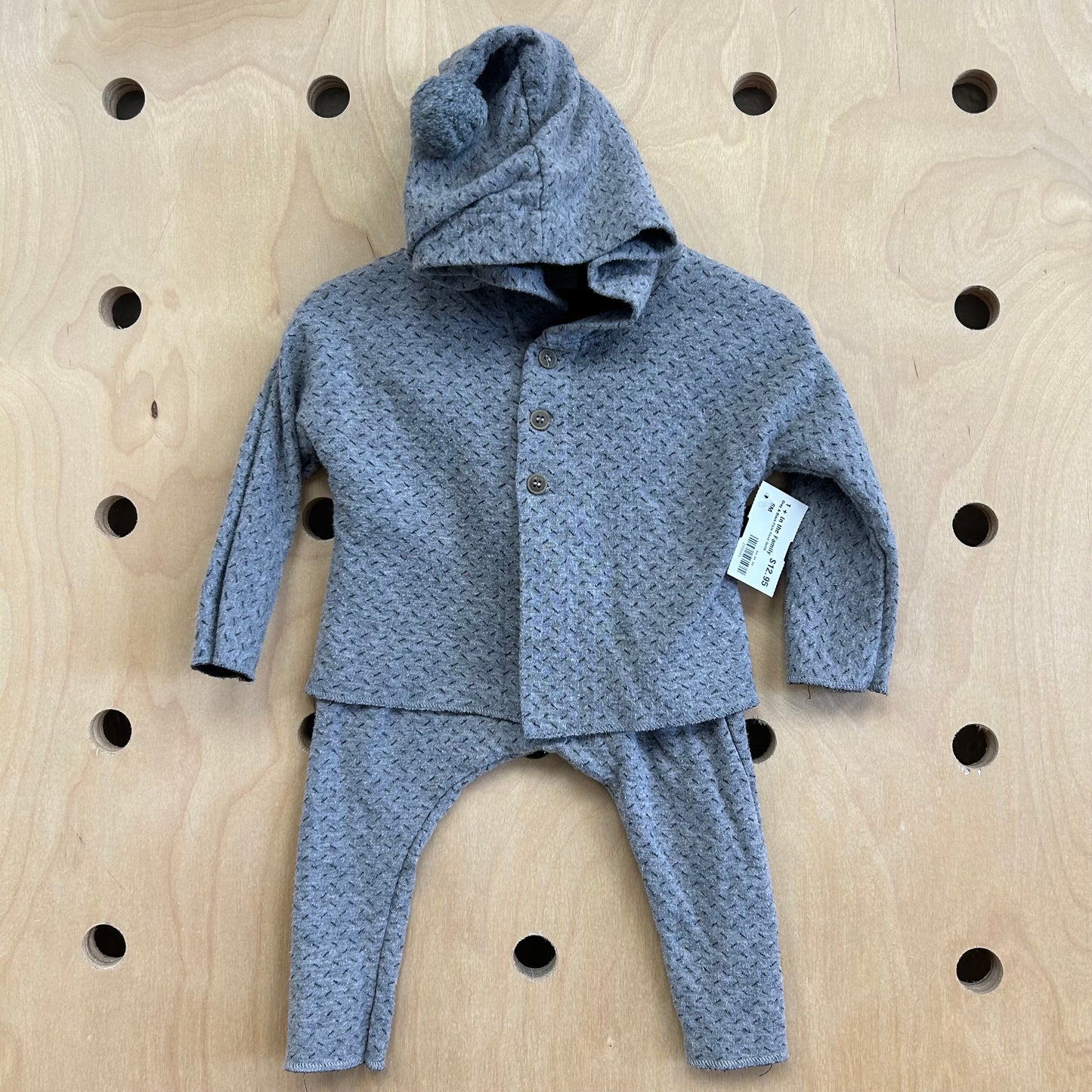 Grey & Black Pixie Hood Outfit