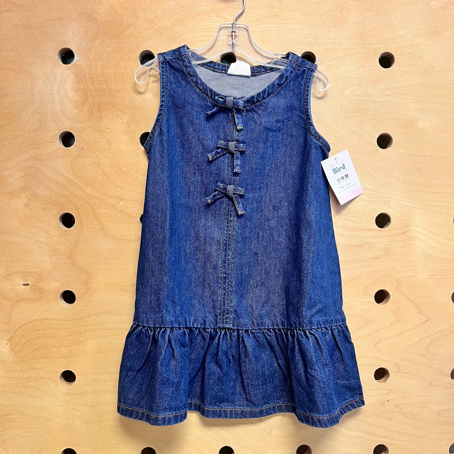 Denim Bow Dress NEW!!