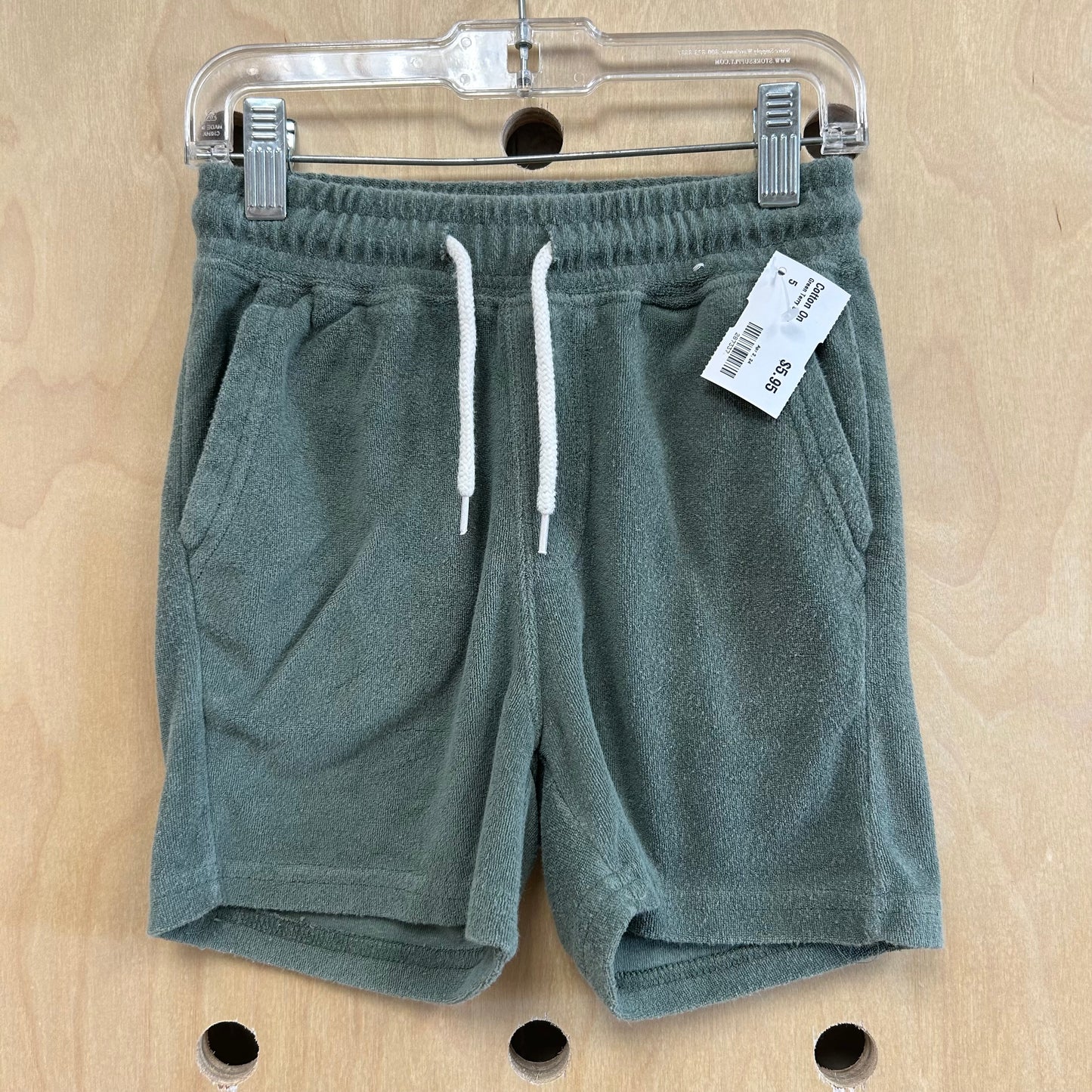 Green Terry Shorts