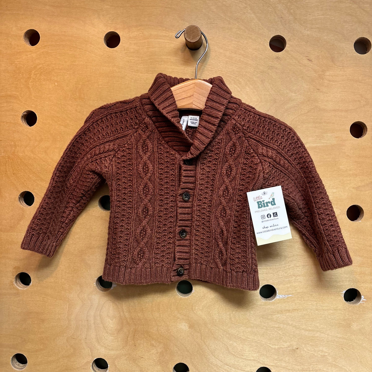 Brown Knit Cardigan
