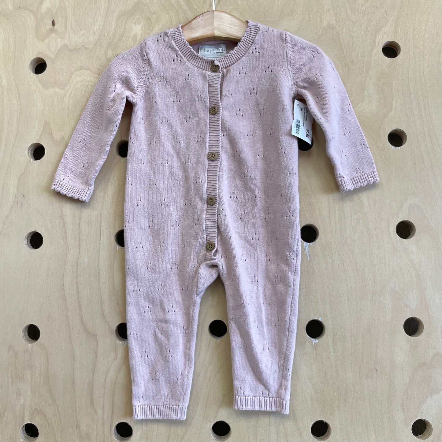 Organic Blush Pointelle Romper