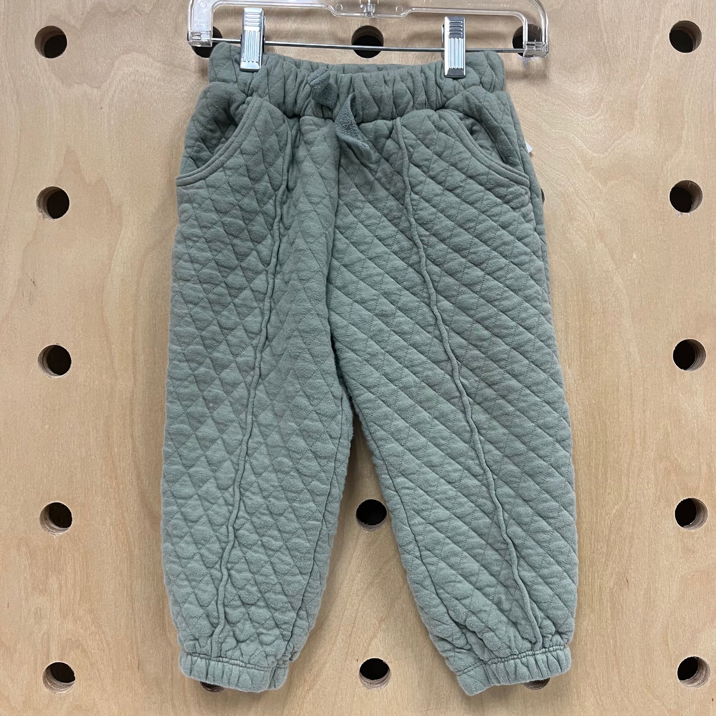 Sage Quilted Joggers