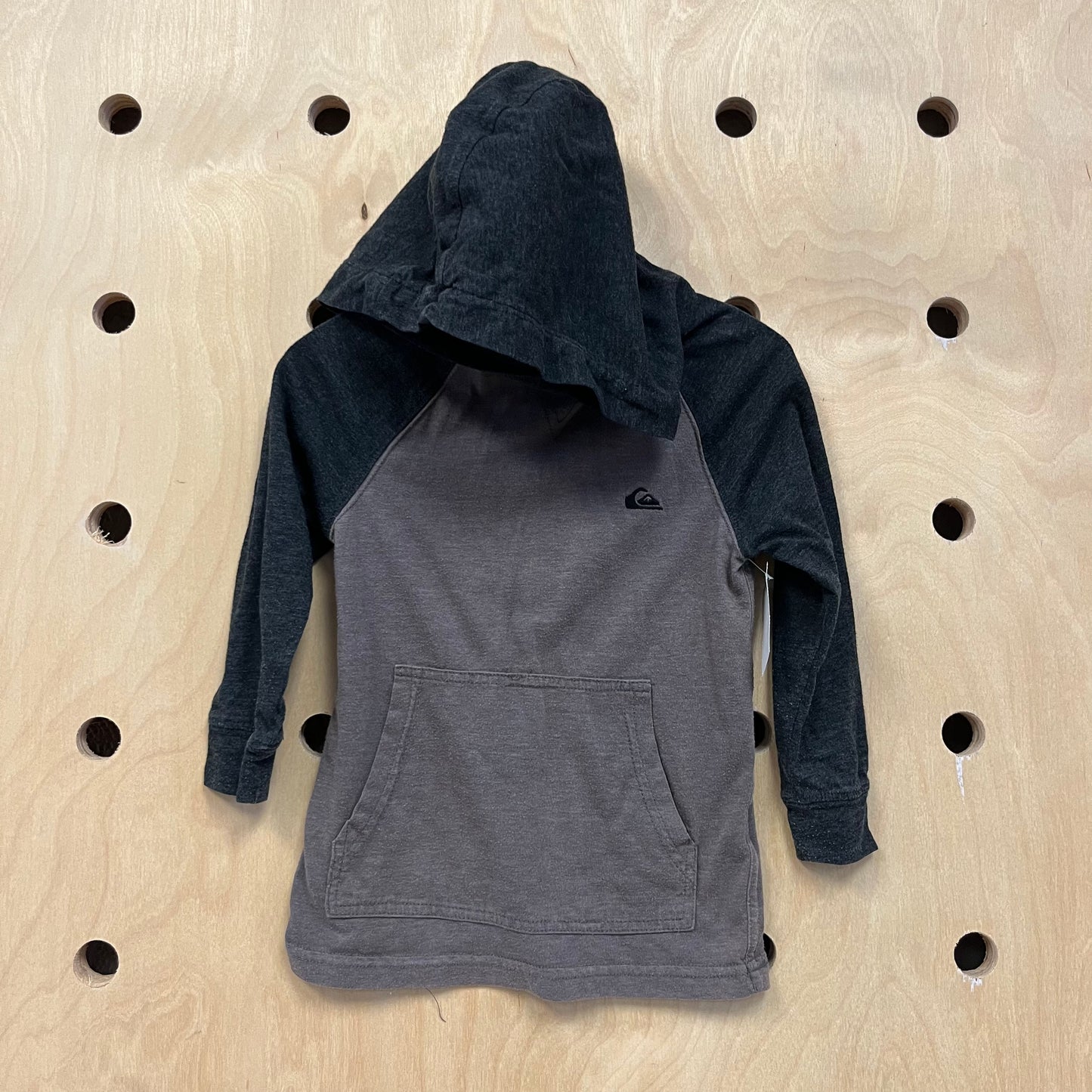 Grey Long Sleeve Hooded Tee