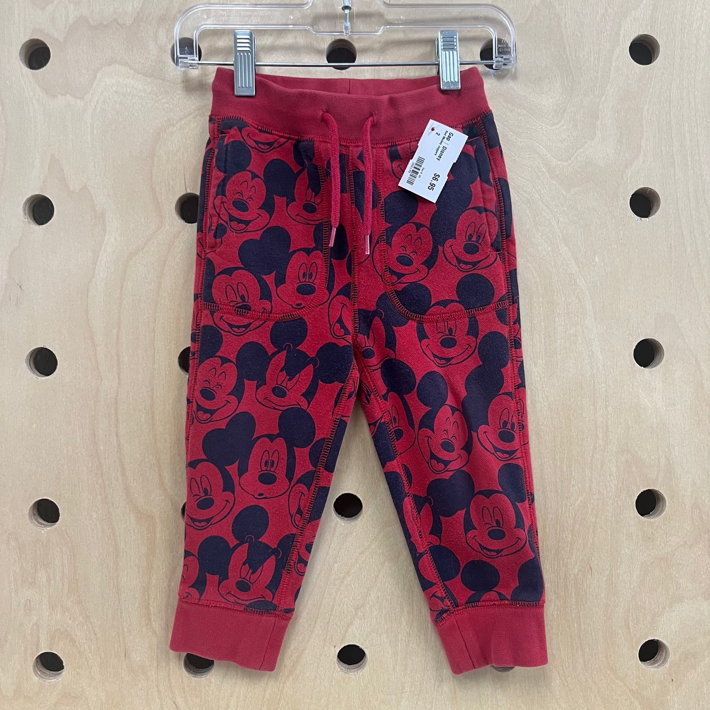Red Mickey Joggers