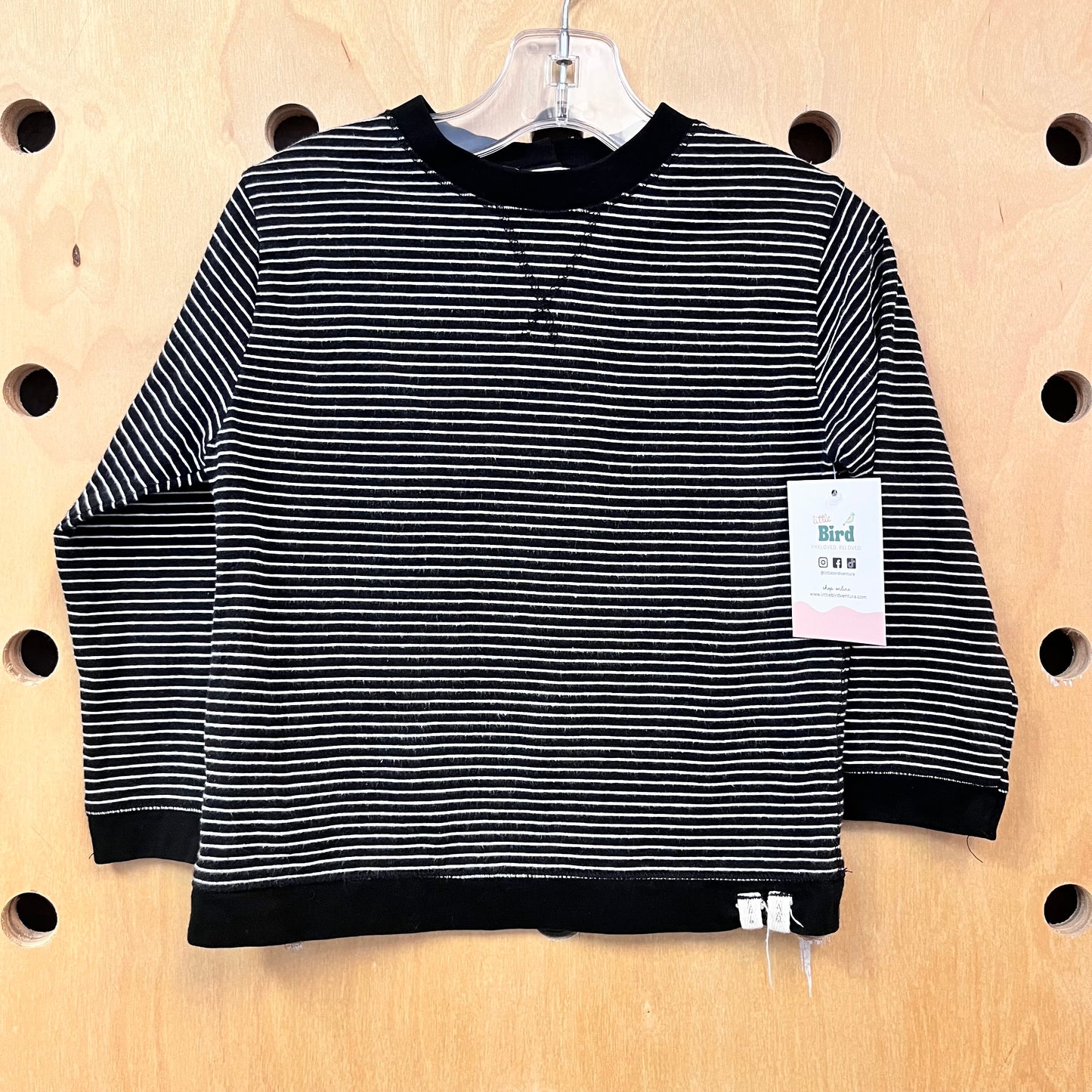 B+W Striped Pullover