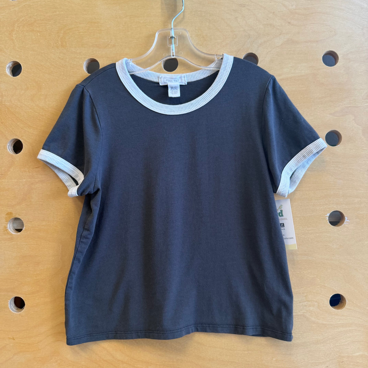 Grey/White Tee