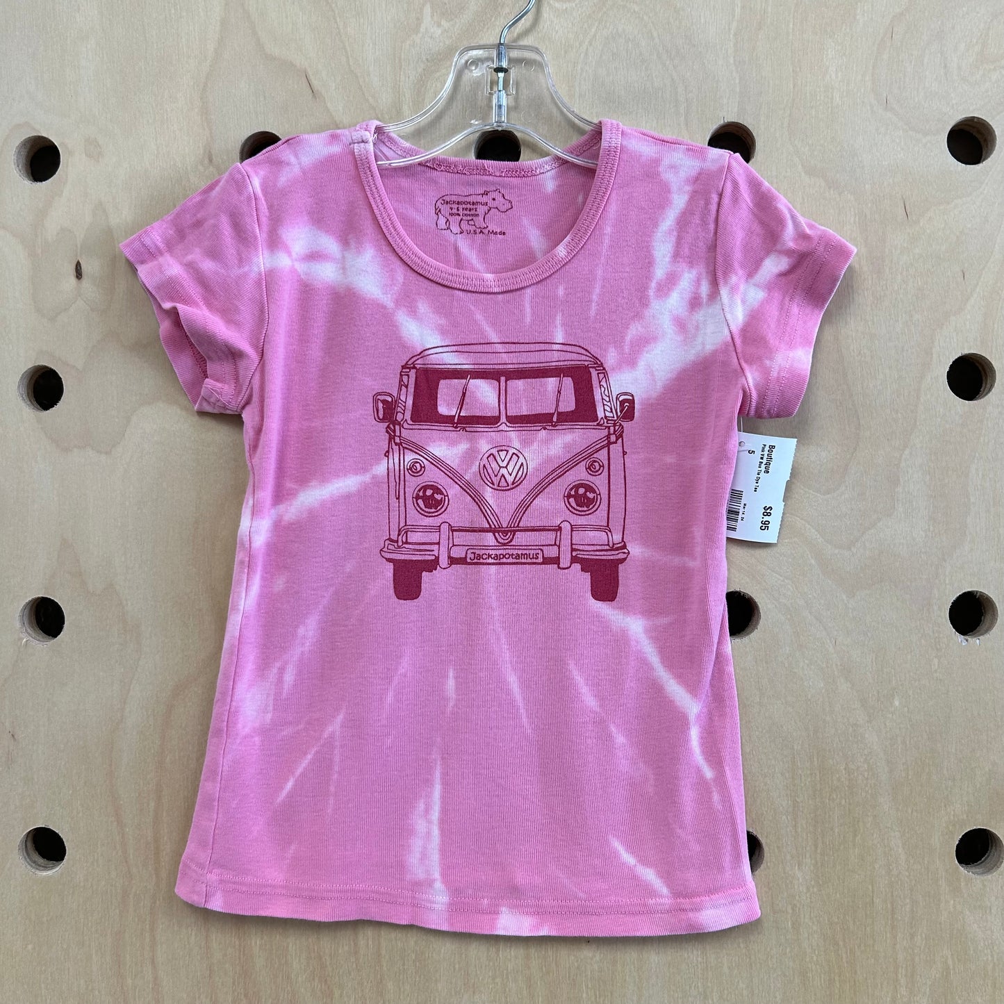 Pink VW Bus Tie Dye Tee