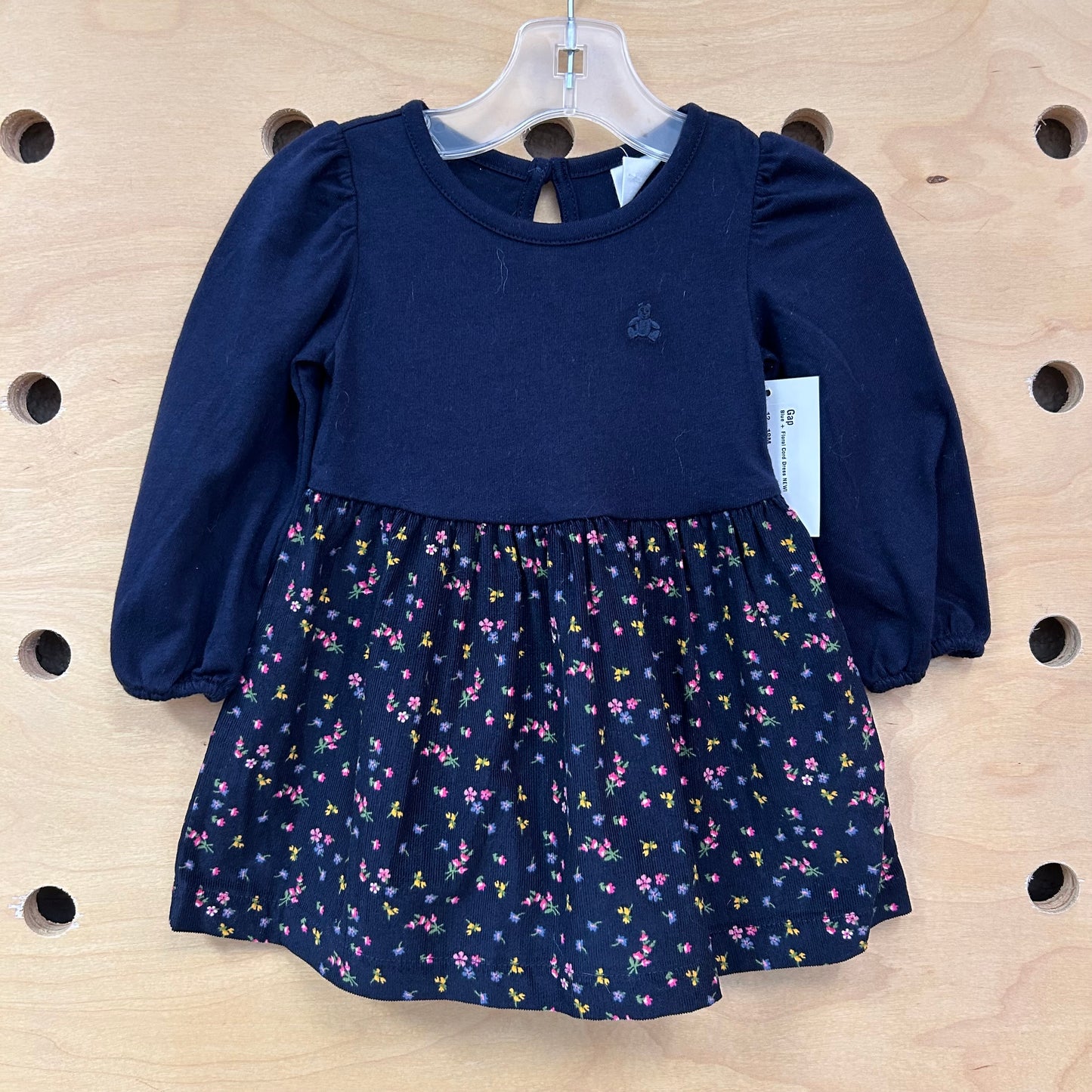 Blue + Floral Cord Dress NEW!
