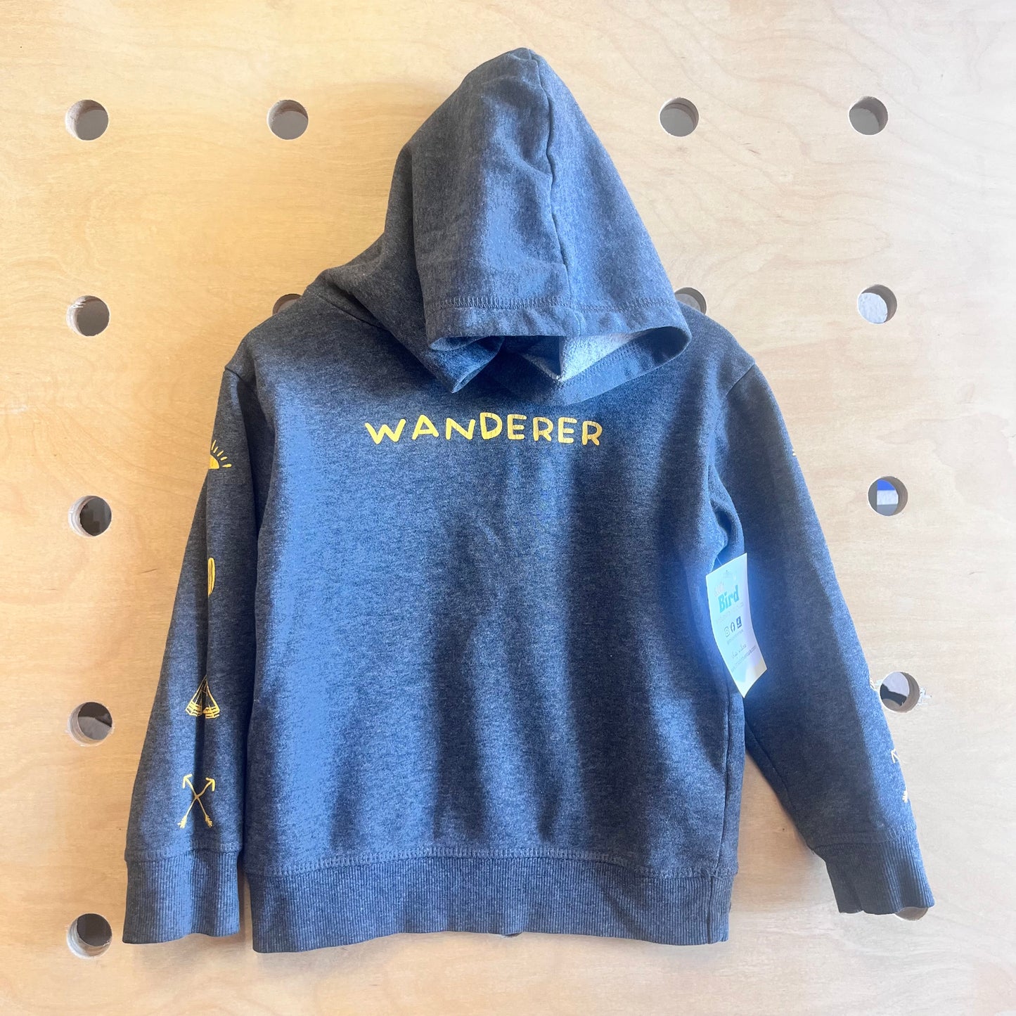 Grey/Yellow Wanderer Hoodie Pullover
