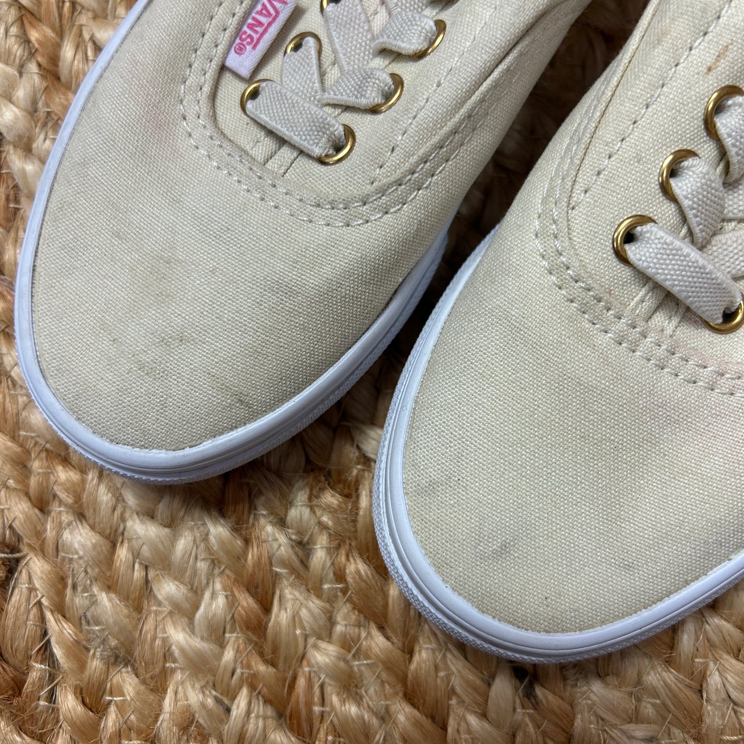 Beige Slip On Low Top Shoes