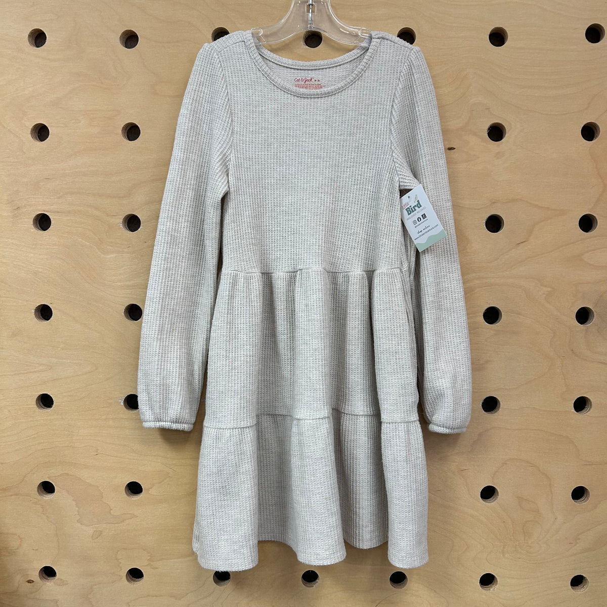 Oatmeal Soft Waffle Dress