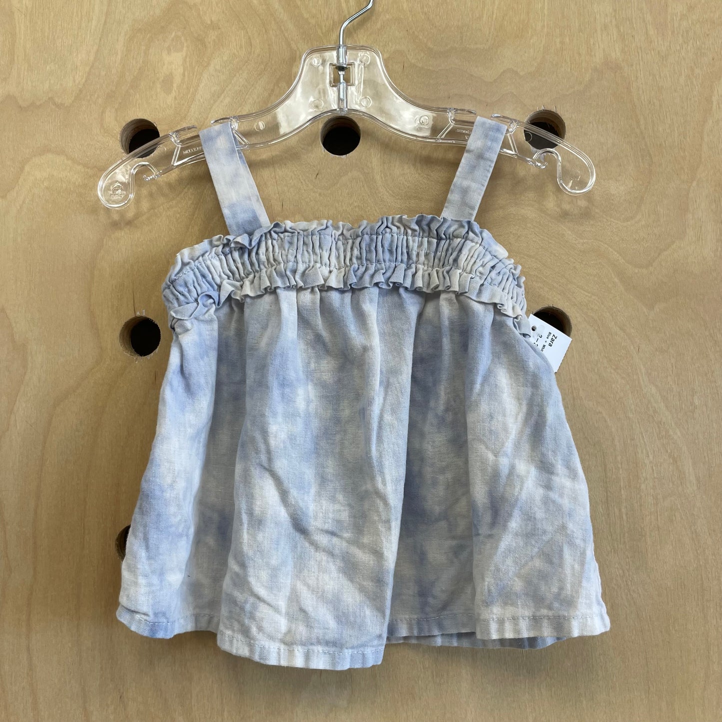 Blue + White Tie Dye Tank