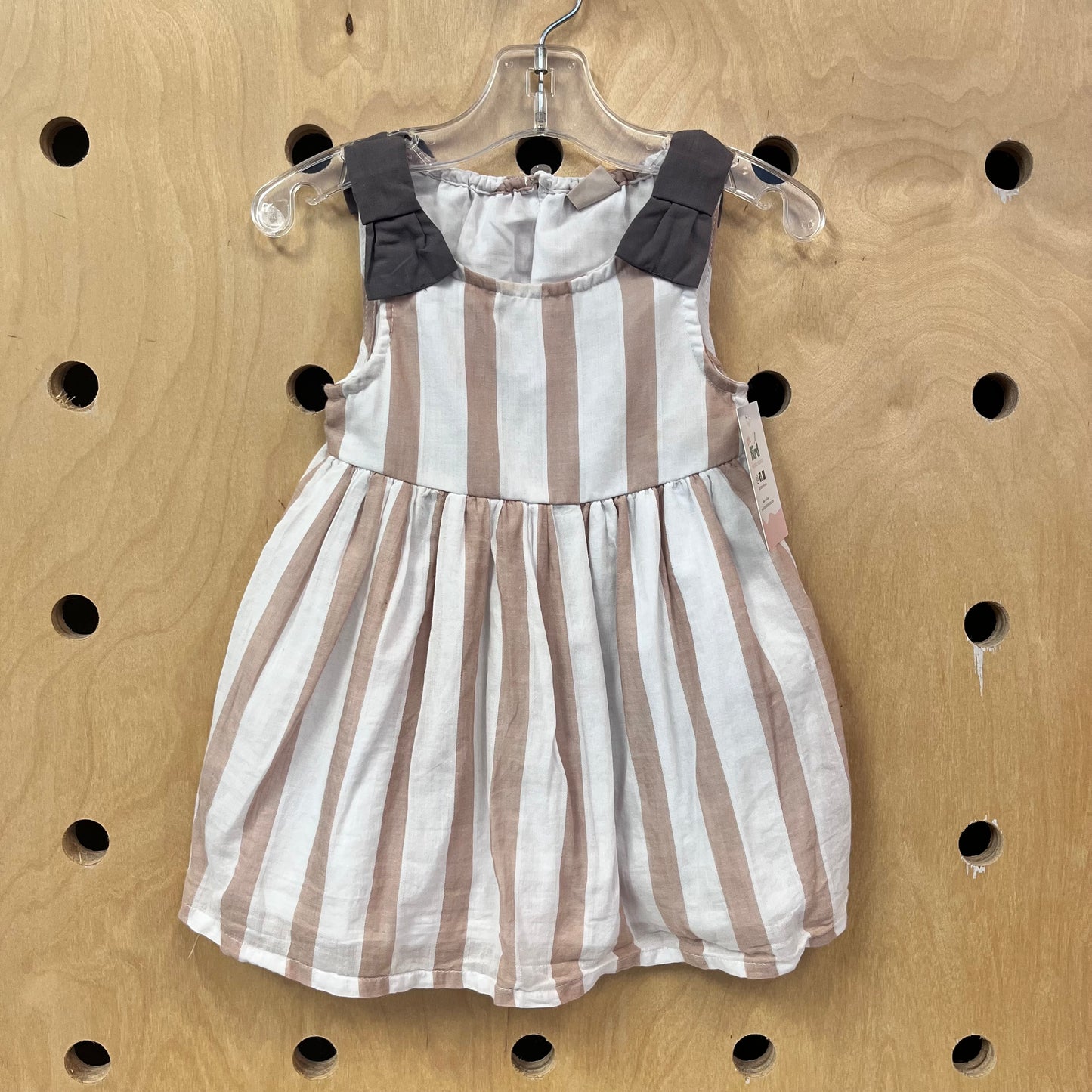 Tan Striped Dress