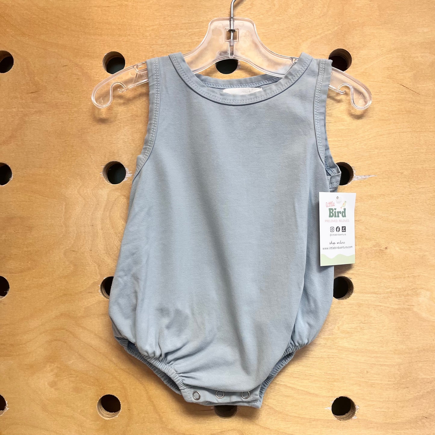 Light Blue Cotton Romper