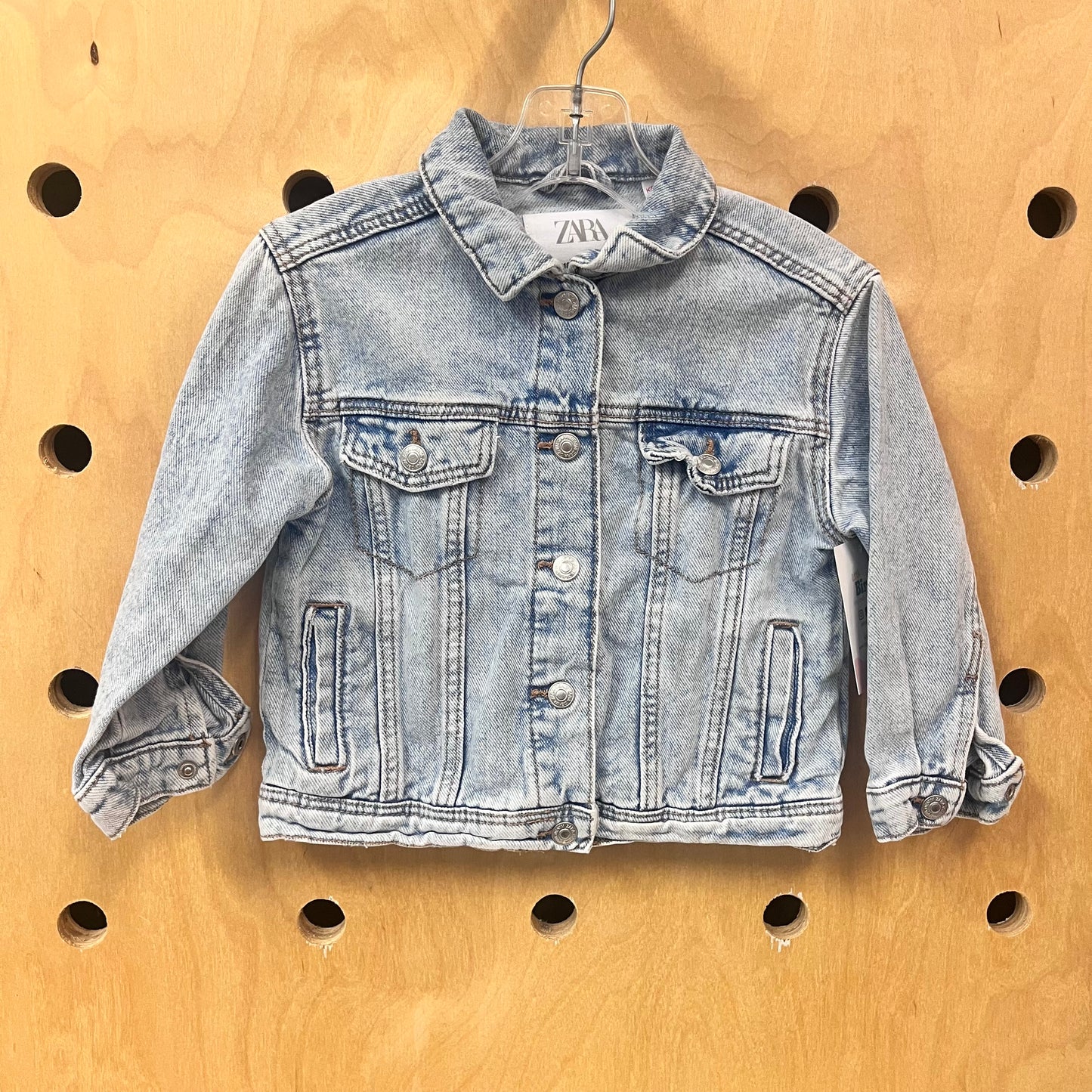 Light Wash Denim Button Jacket