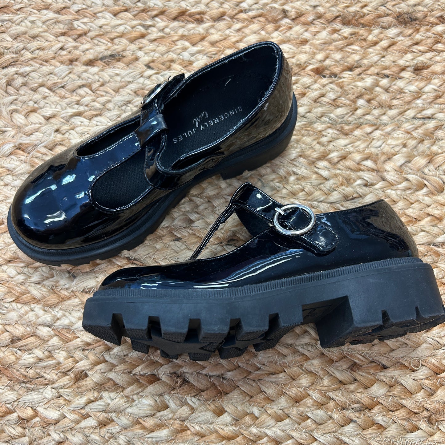Black Platform Mary Janes