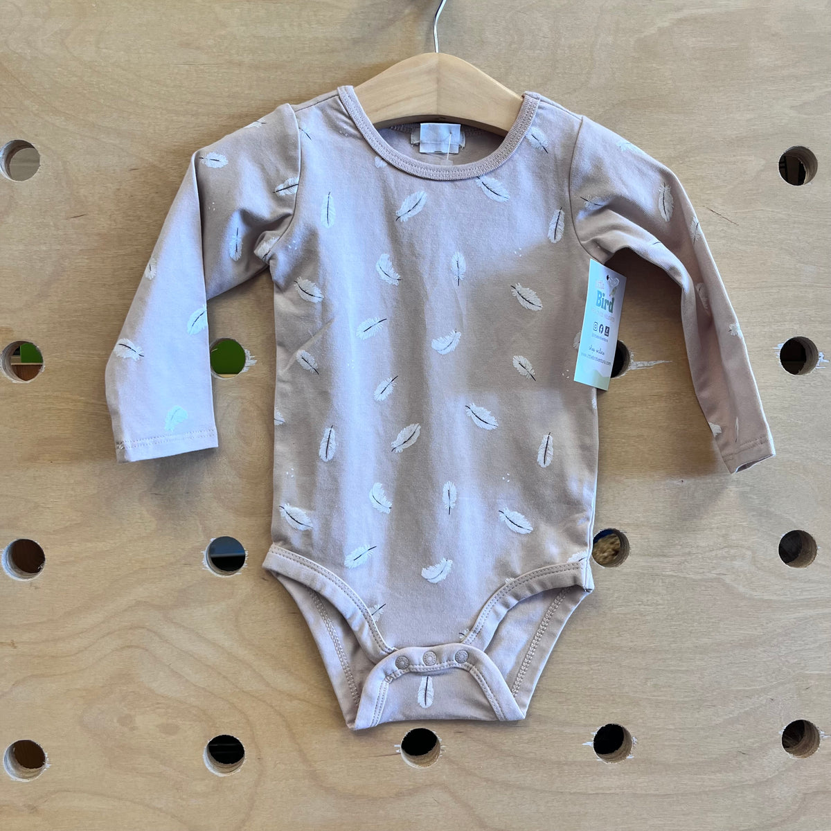 Tan Feathers Bodysuit