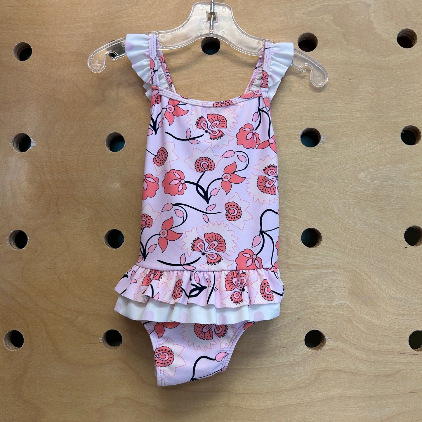 Pink Paisley Floral Swimsuit