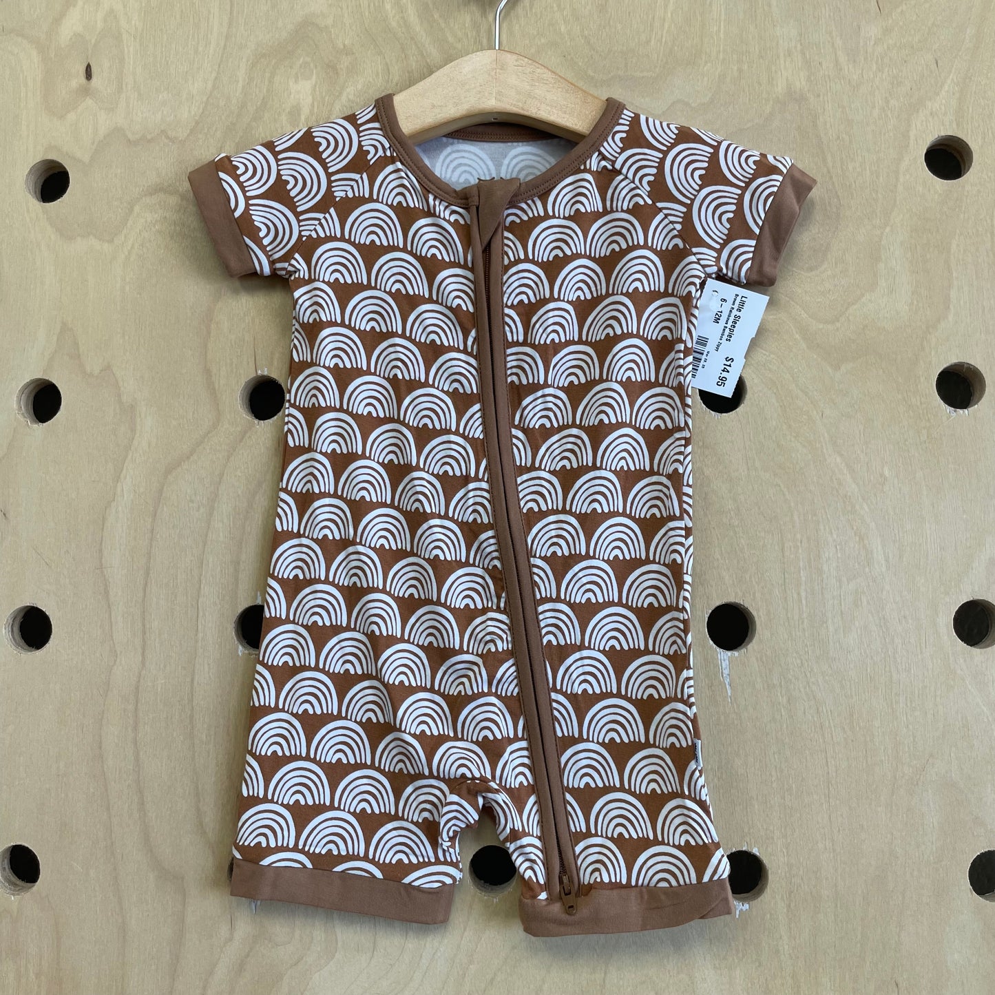 Brown Rainbows Bamboo Zippy