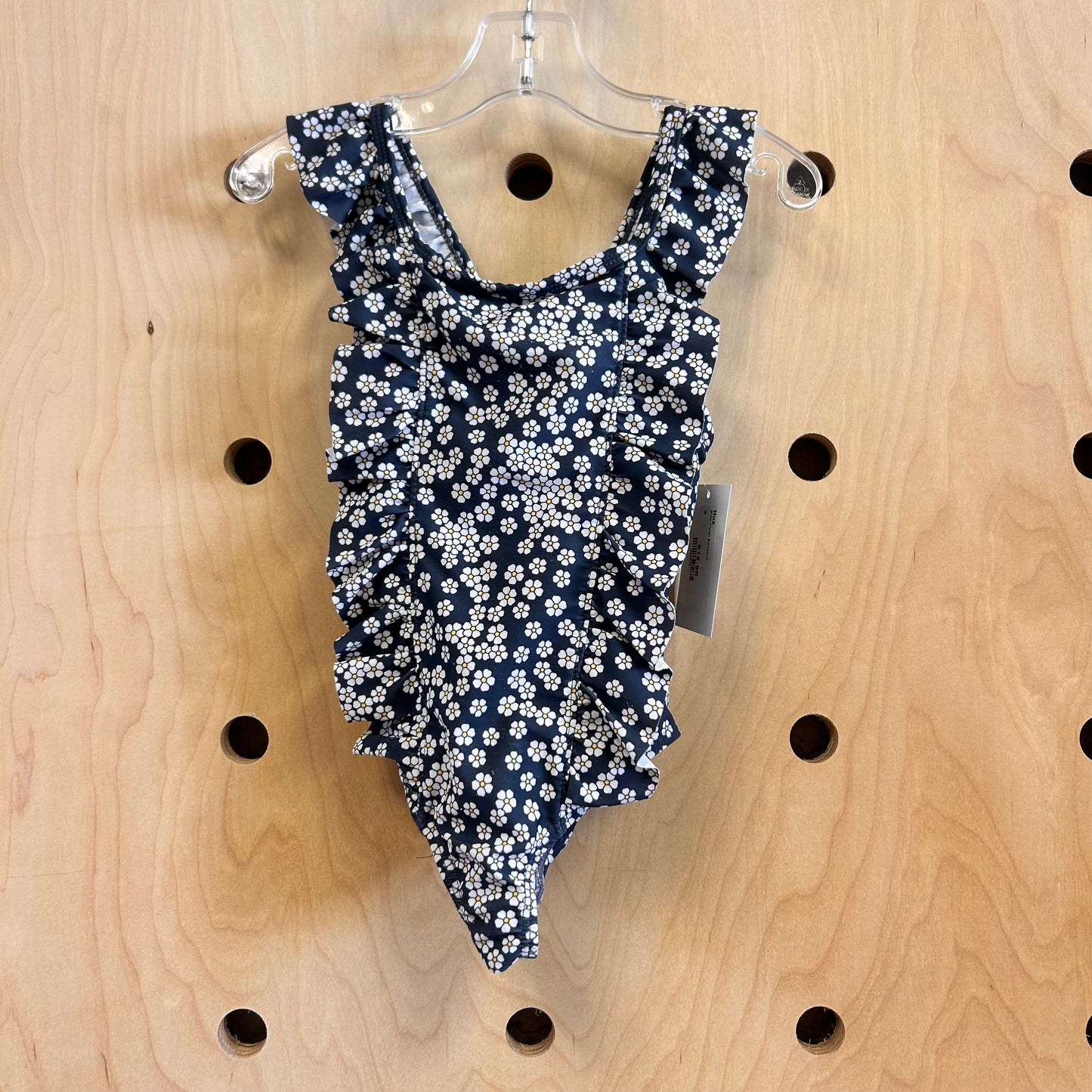 Grey Floral Swimsuit