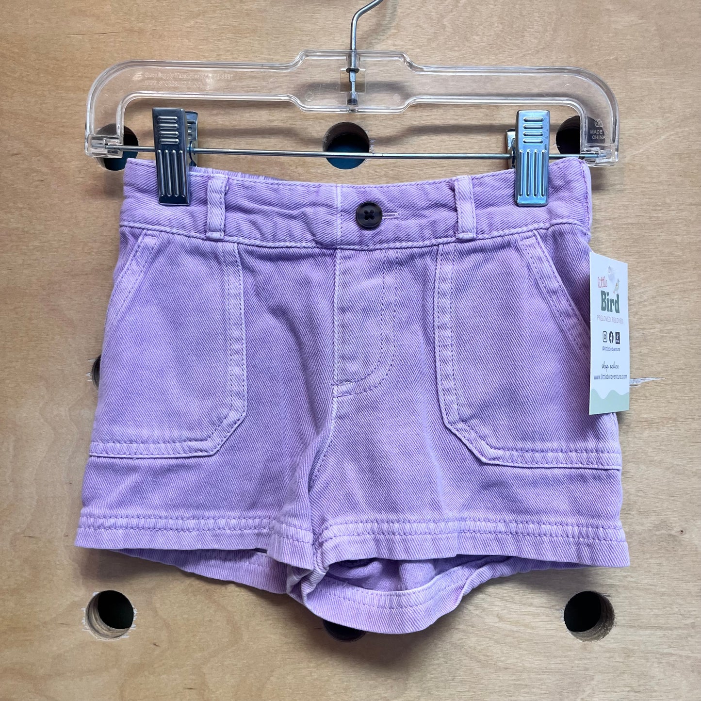Lavender Pull On Shorts