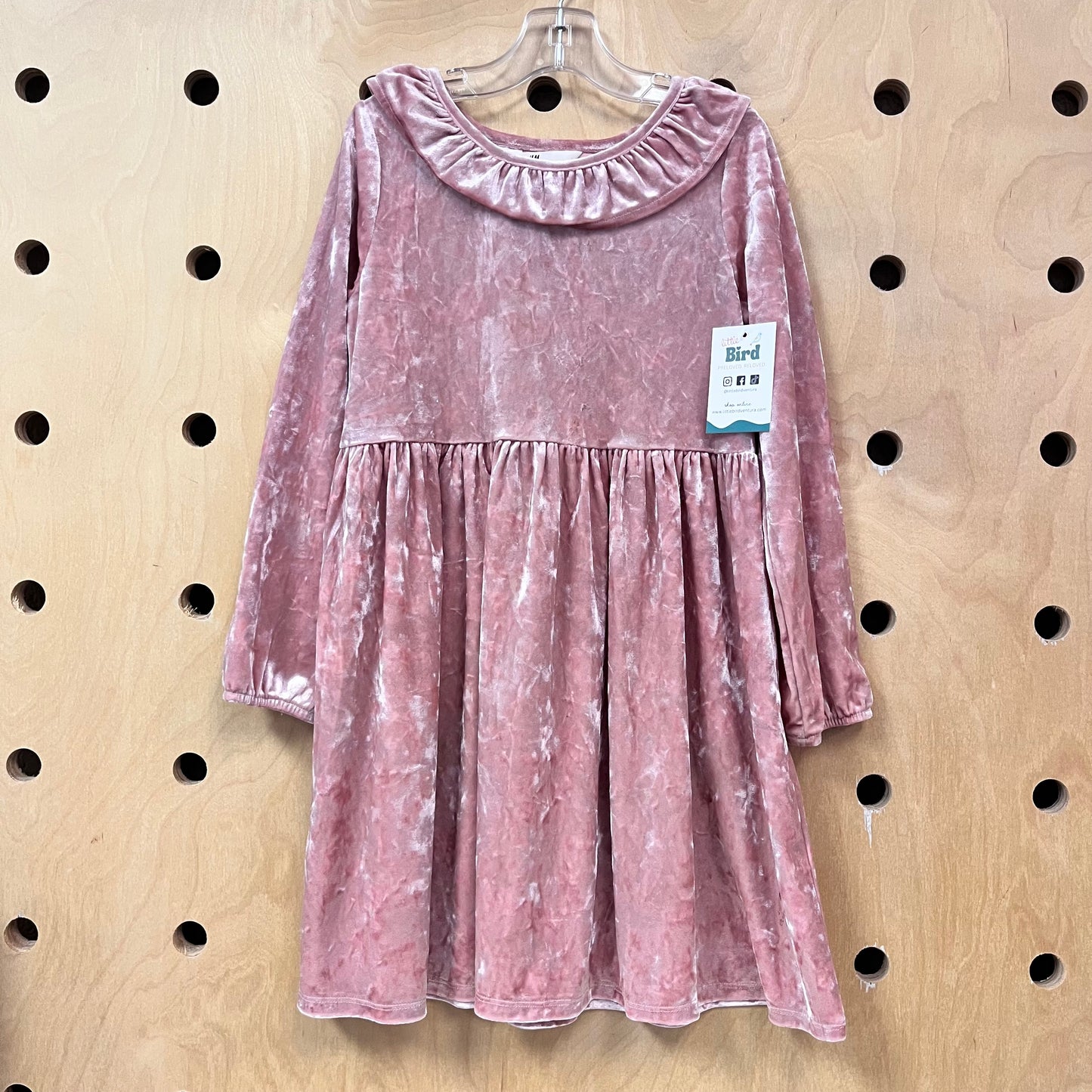 Pink Velour Dress