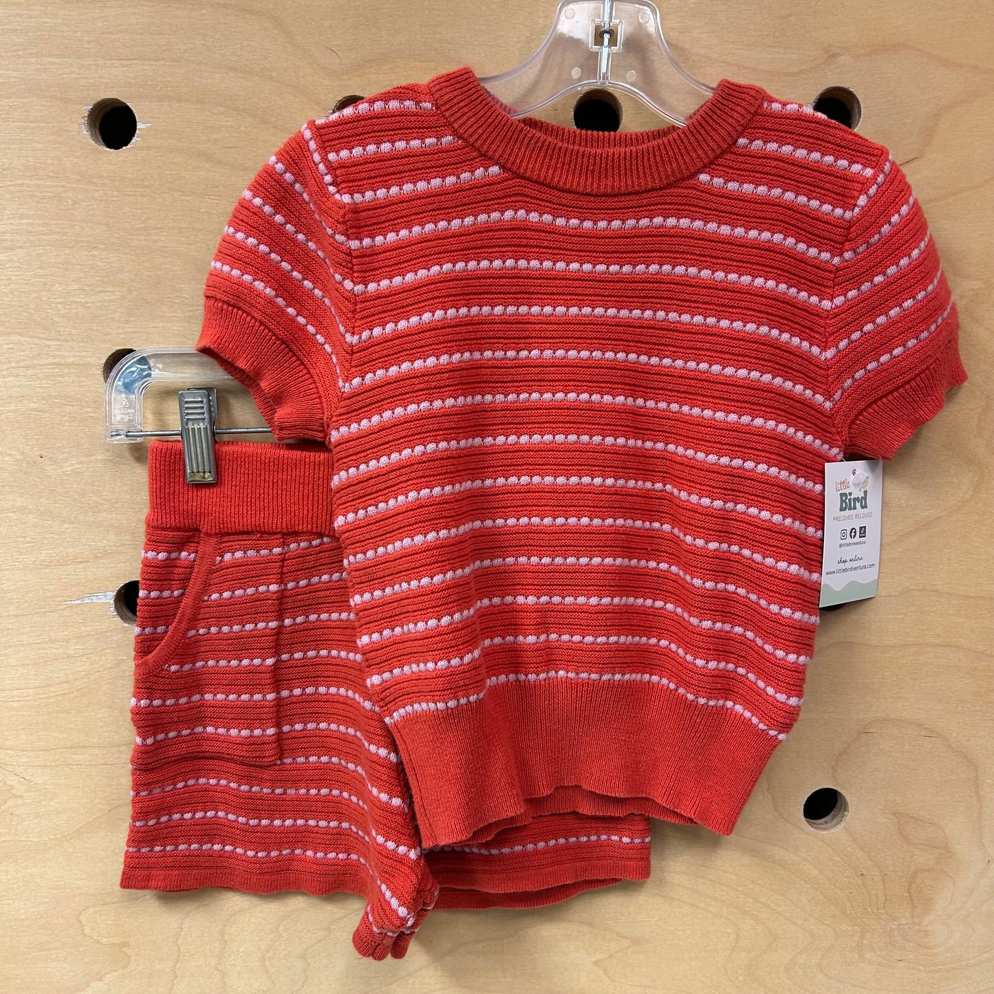 Orange/Pink Knit Outfit