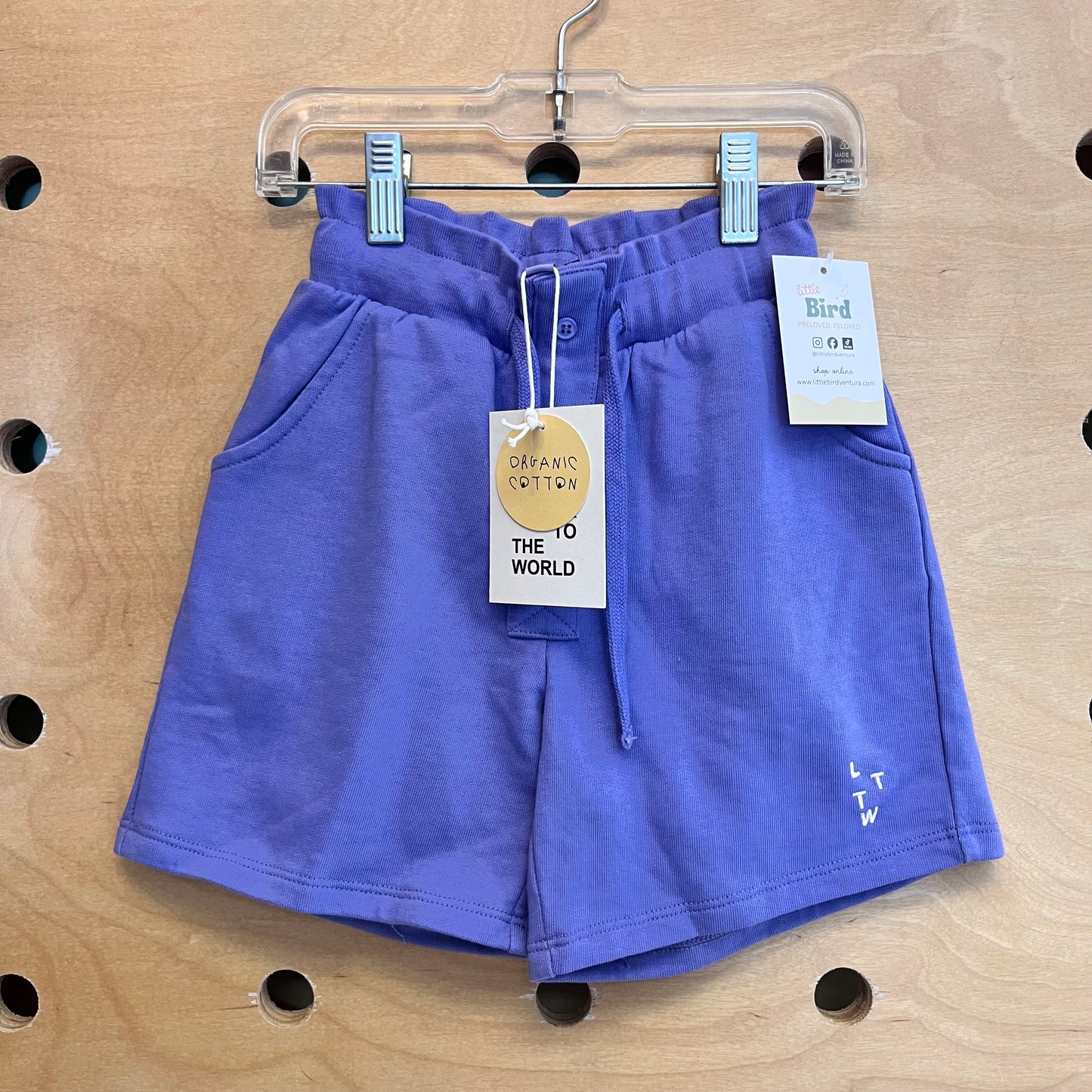 Purple Paper Bag Waist Shorts NEW!
