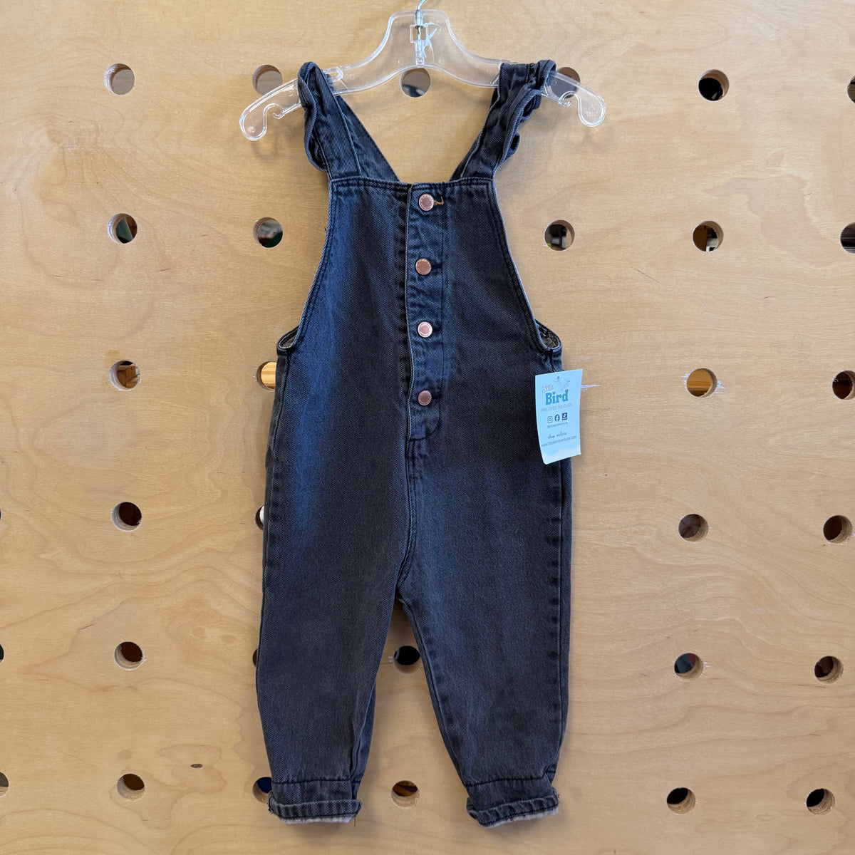 Black Denim Romper