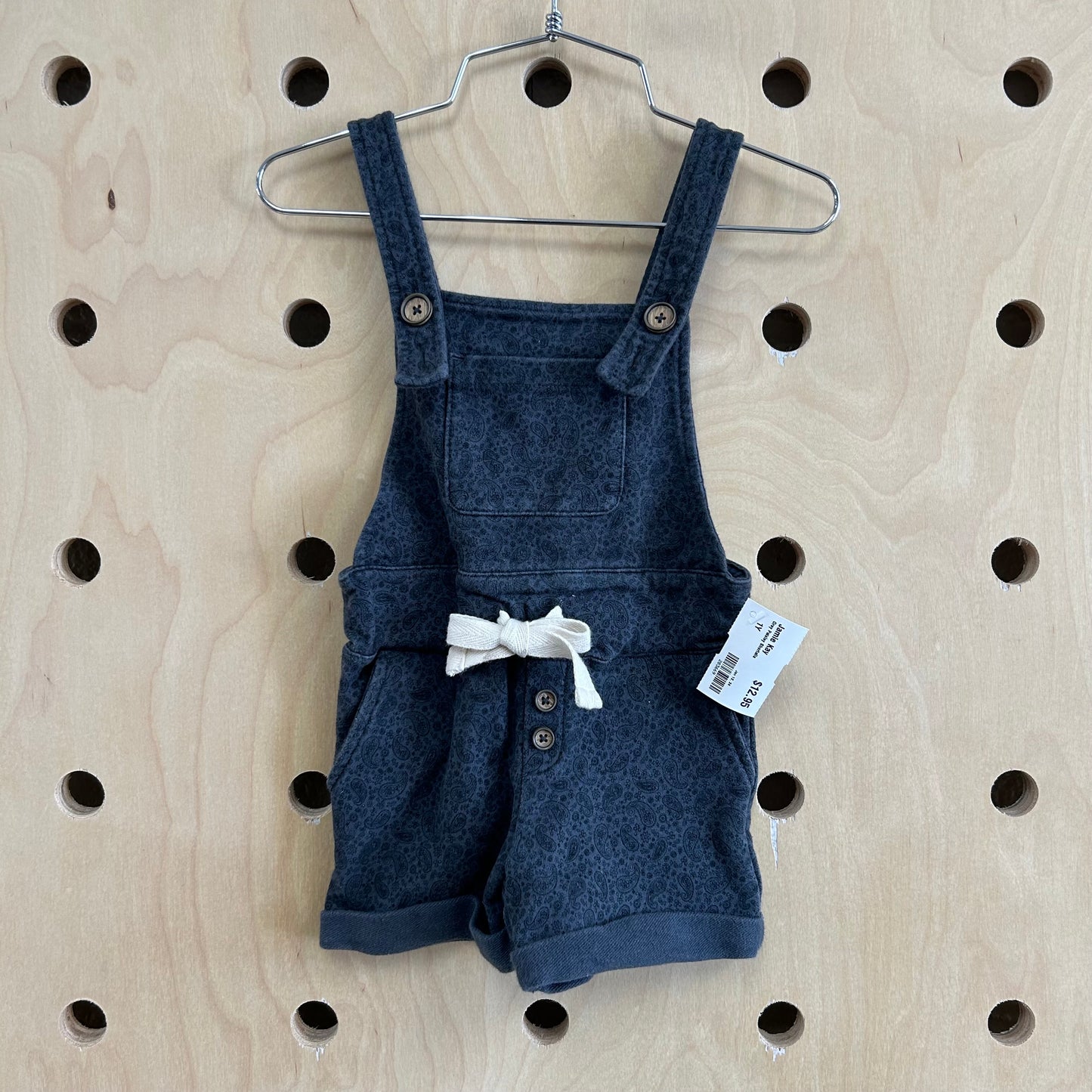Grey Paisley Shortalls