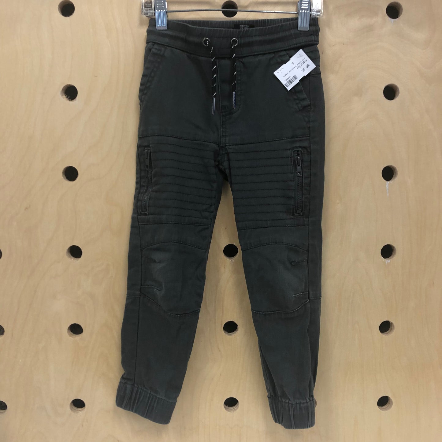 Grey Moto Joggers