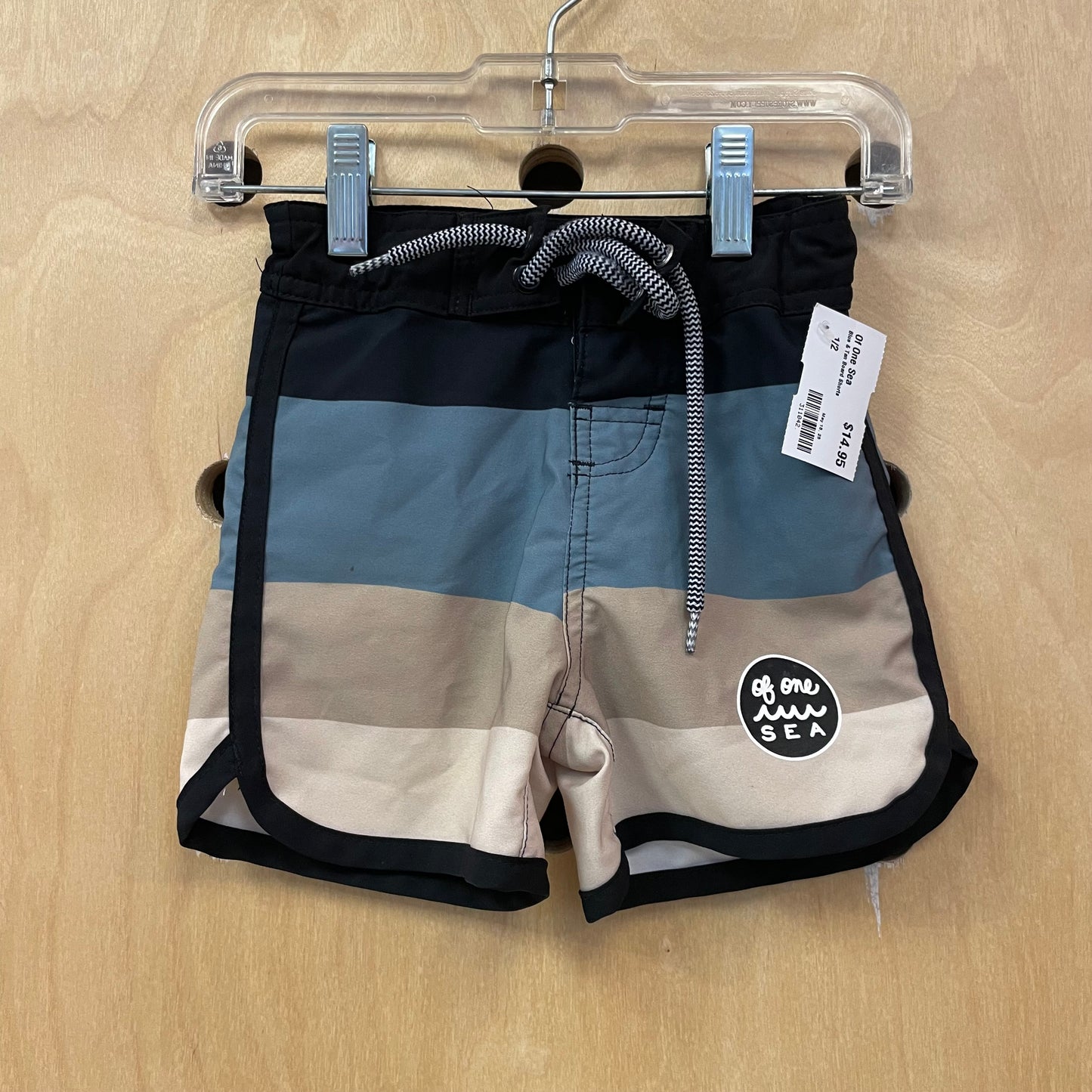 Blue & Tan Board Shorts