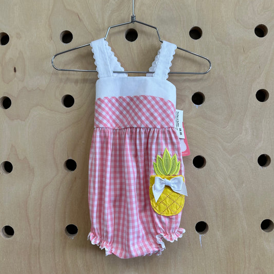 Pink Pineapple Bubble Romper NEW!