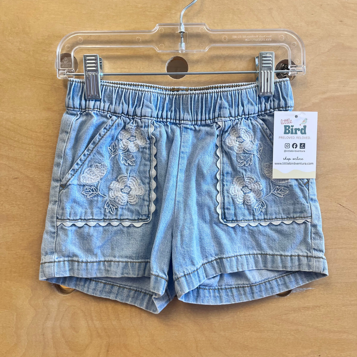 Floral Pocket Elastic Waist Shorts