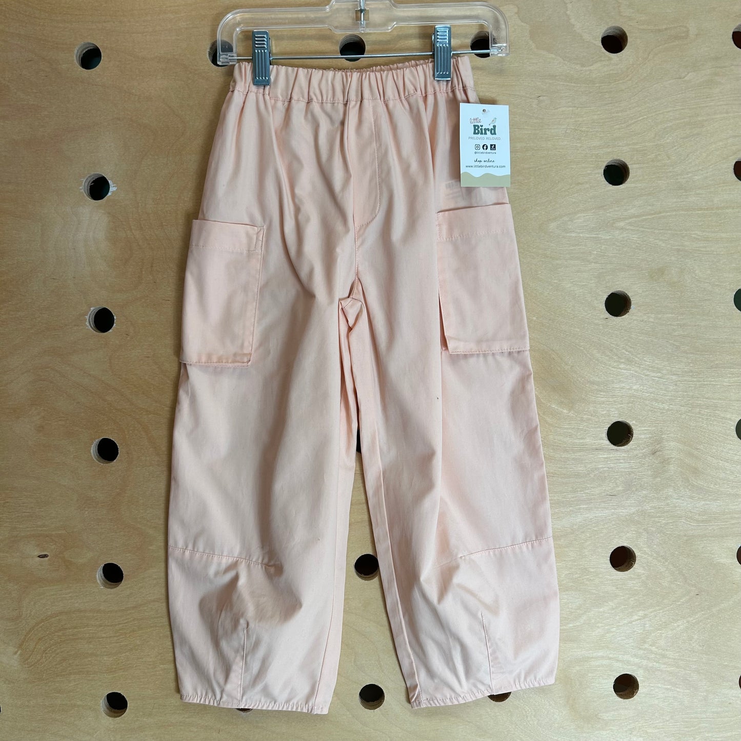 Peach Wide Leg Pocket Pants