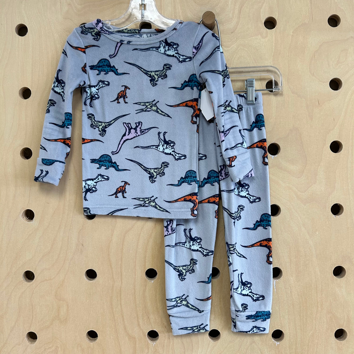 Blue Soft Dino Pajamas