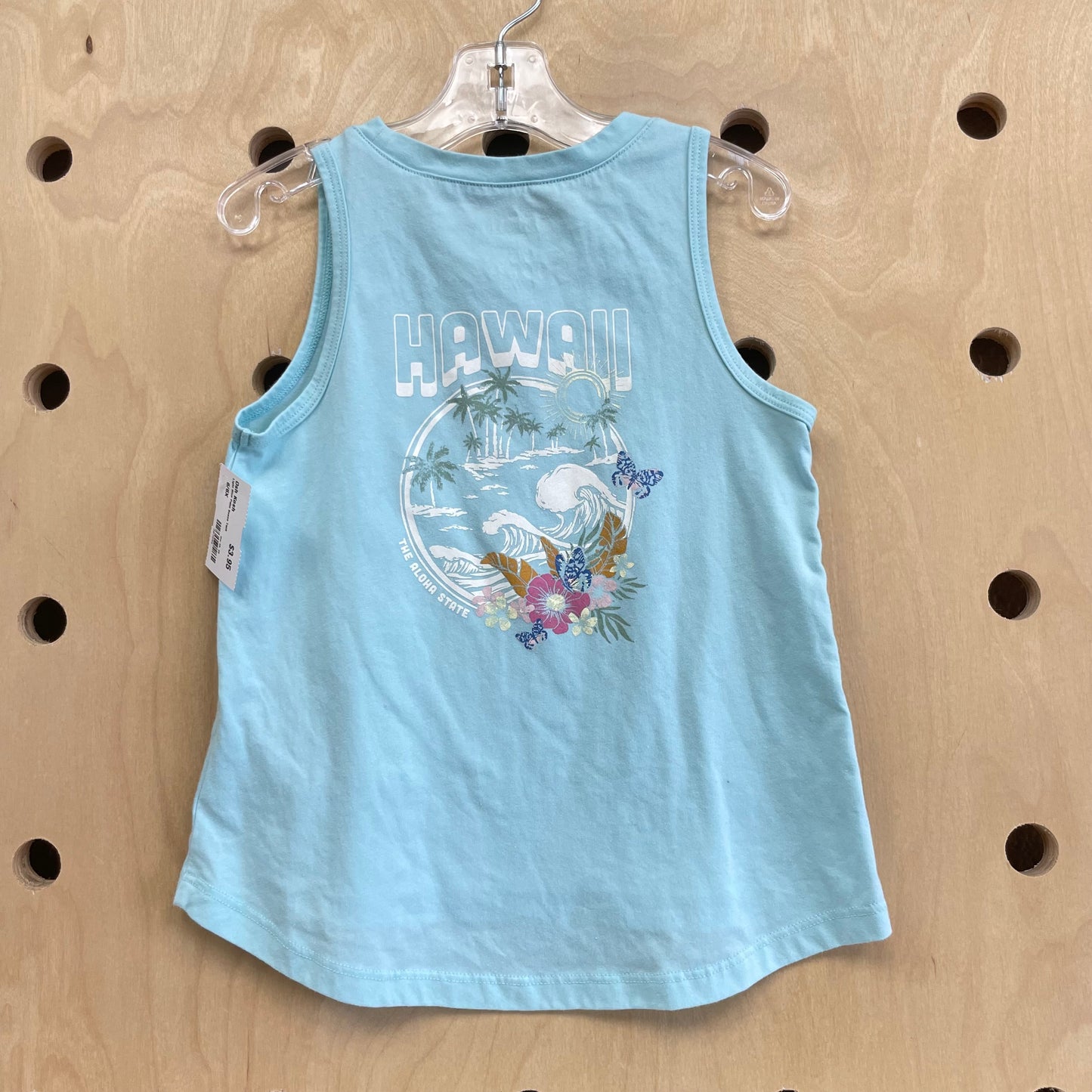 Light Blue Palm Scene Tank